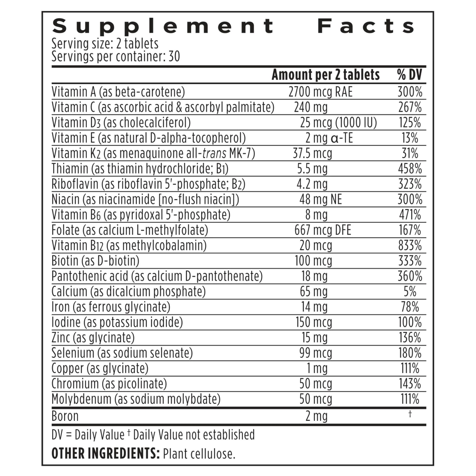 Igennus High Potency Methylated Multivitamin for Women with Gentle Iron, 5-MTHF Folate & Methylcobalamin B12, Pure & Clean, Sustained Release, Active B-Complex & K2 MK-7, Non-GMO, 60 Vegan Tablets - Image 6