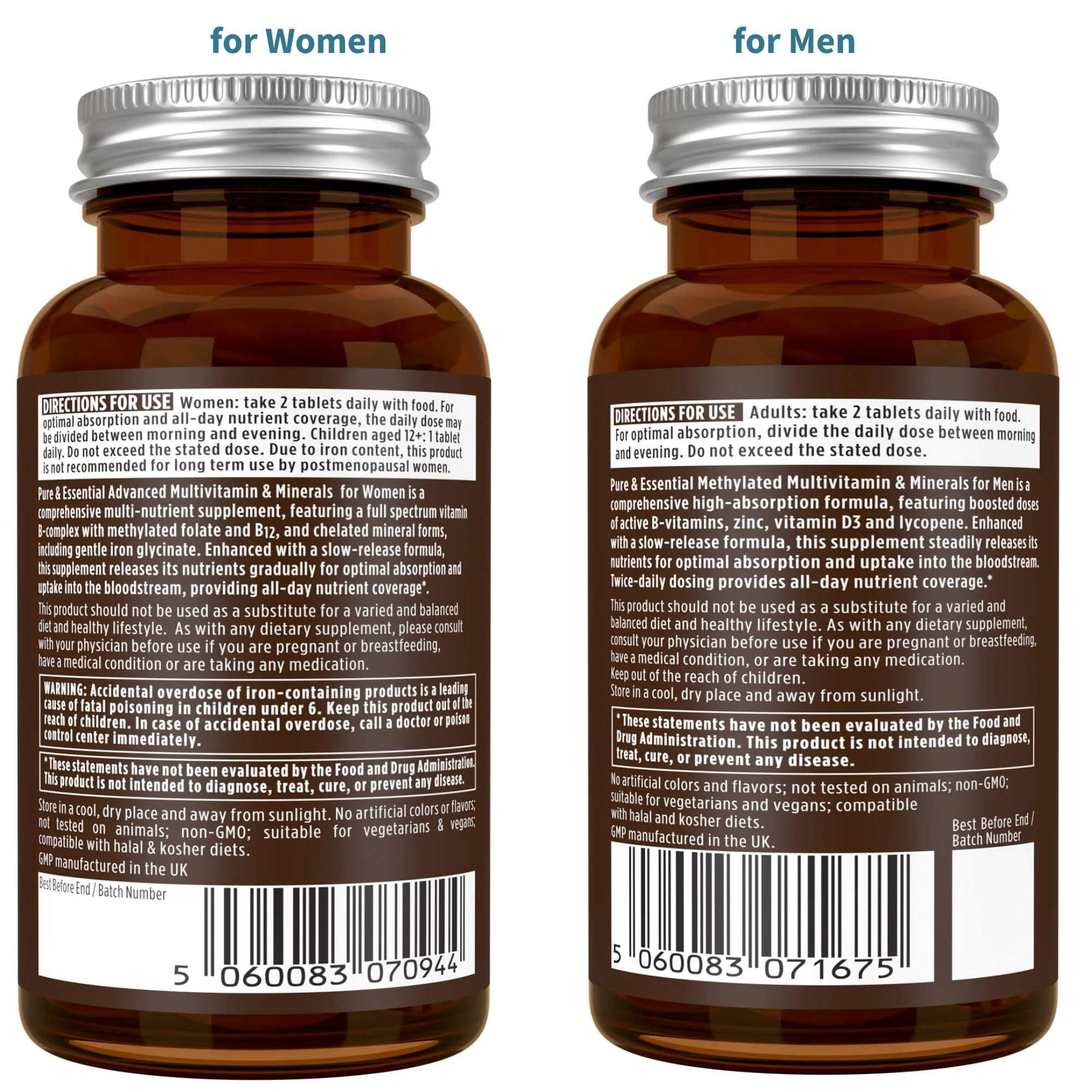 Igennus Methylated Multivitamin for Men & Women 2-Pack, All-Day Nutrient Delivery, Pure & Clean, Methylfolate & Methylcobalamin, High Strength MTHFR Supplement, Non-GMO & Halal, 30 Day Supply - Image 8