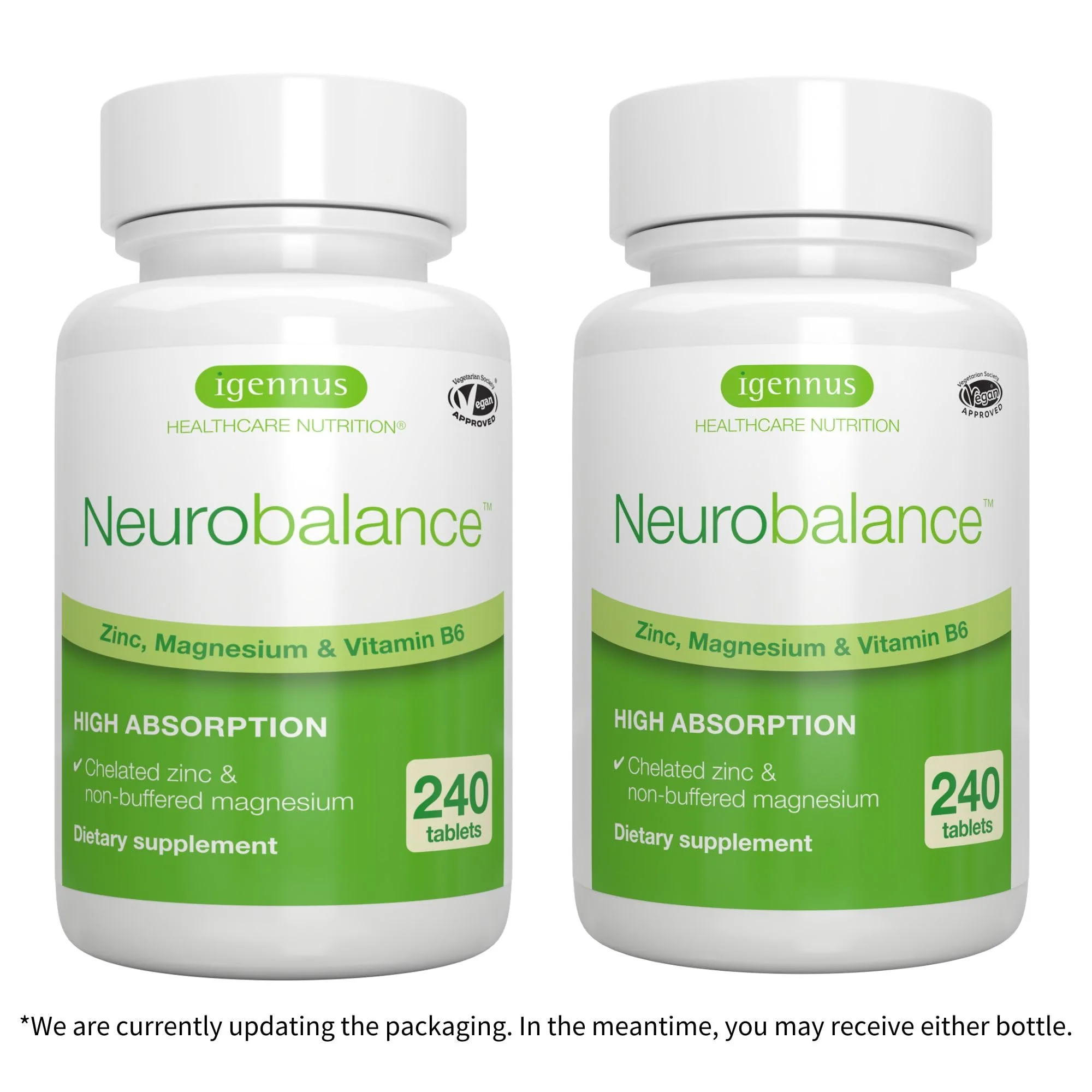 Igennus Neurobalance Zinc Magnesium & B6 Complex Formulated for Cognitive Support, Calm Focus & Relaxation, 240 Small Tablets, High Absorption Chelated Zinc & Fully Reacted Magnesium, Vegan, Non-GMO - Image 11