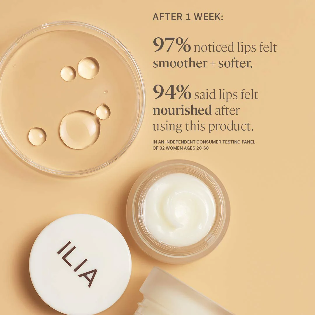 ILIA - Lip Wrap Overnight Treatment Mask | Exfoliate, Hydrate, Smooth, Soften, Plump | Use Morning or Night | Gluten + Silicone-Free | Non-Toxic, Vegan, Cruelty-Free (0.34 fl oz | 10 ml) - Image 5