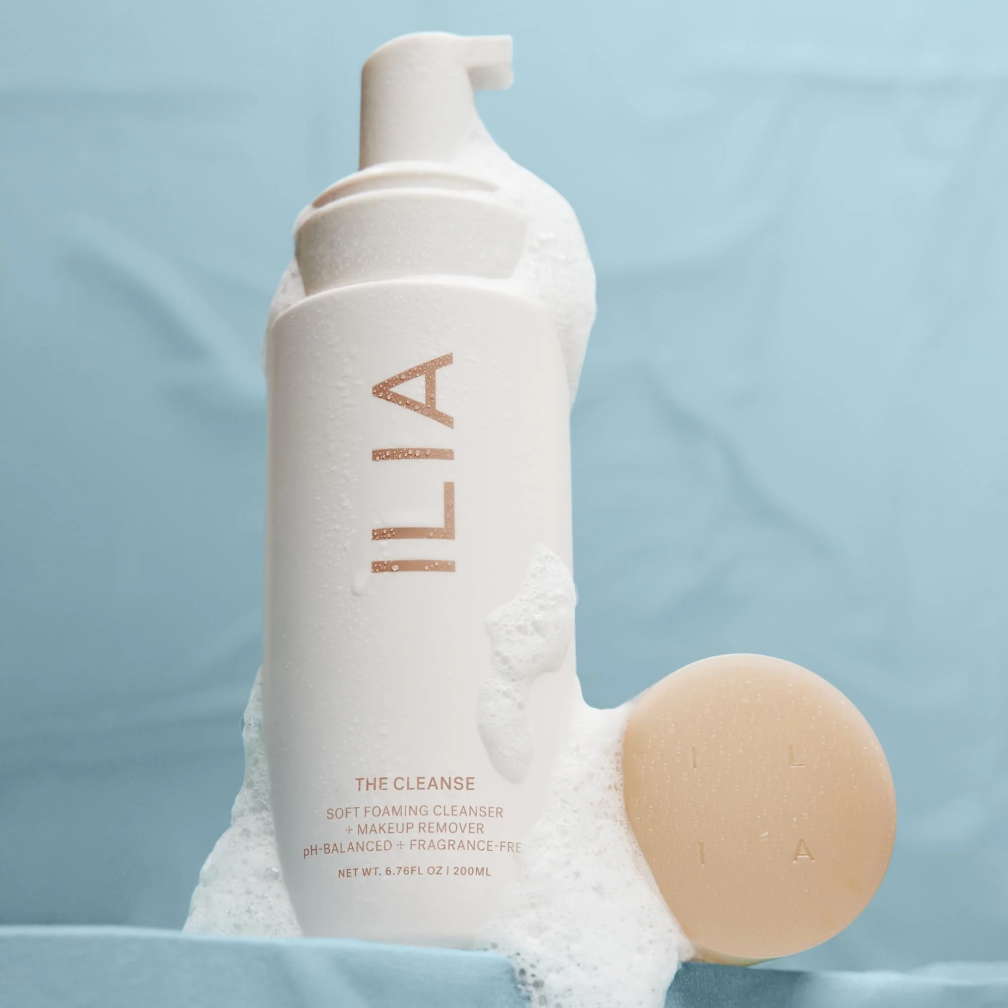ILIA - The Cleanse Soft Foaming Cleanser + Makeup Remover | Replenish, Hydrate, Cleanse, Soften, Refresh Skin | Non-Toxic, Vegan, Cruelty-Free, Clean (6.76 fl oz | 200 ml) - Image 8
