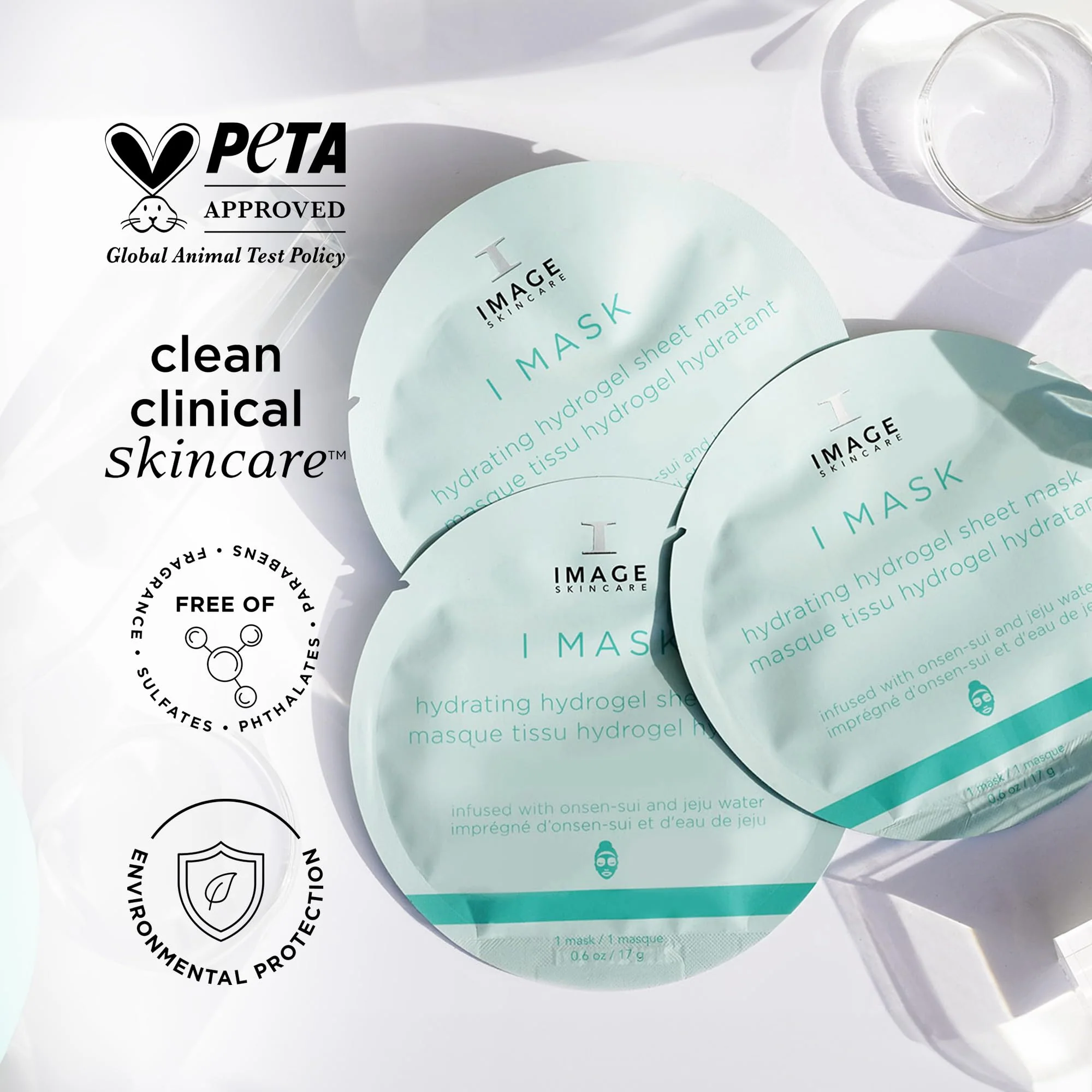 IMAGE Skincare I Mask Hydrating Hydrogel Sheet Mask 5 Sheet / 5 Masque Tissu 85 g / 3 oz - Image 4