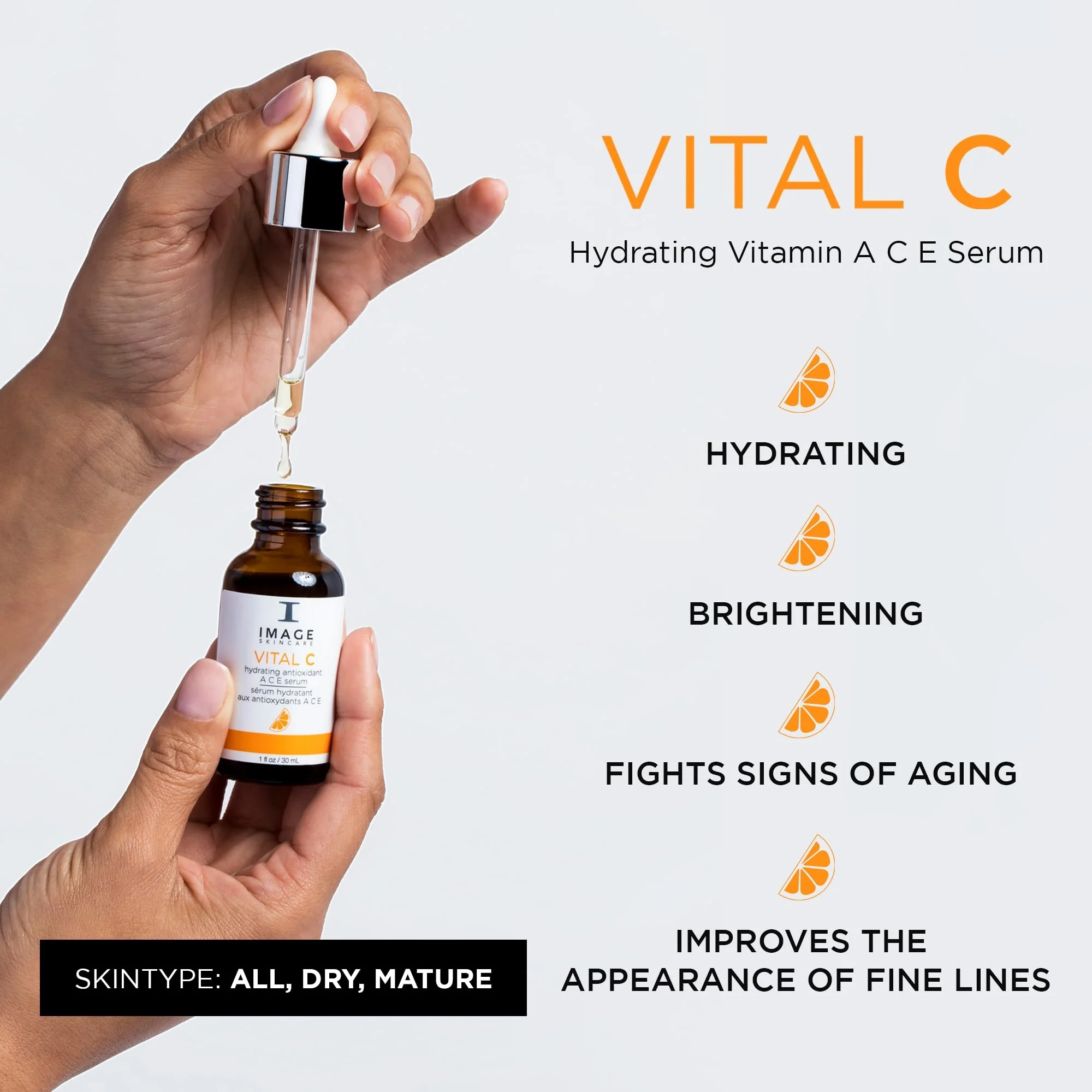 IMAGE Skincare, VITAL C Hydrating Vitamin A C E Serum, Brightening Complex, 1 fl oz - Image 8
