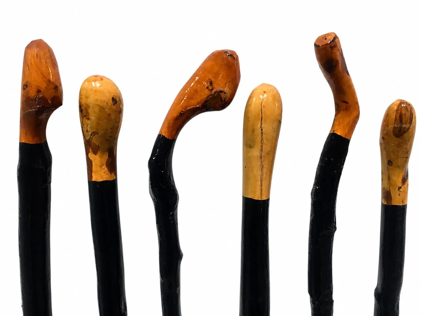 Imported Shillelagh Wooden Irish Walking Stick, Handcrafted 100% Blackthorn Lightweight Wood Cane, Handles All Unique, Black High Gloss Lacquered, Made in Ireland 36" - Image 9