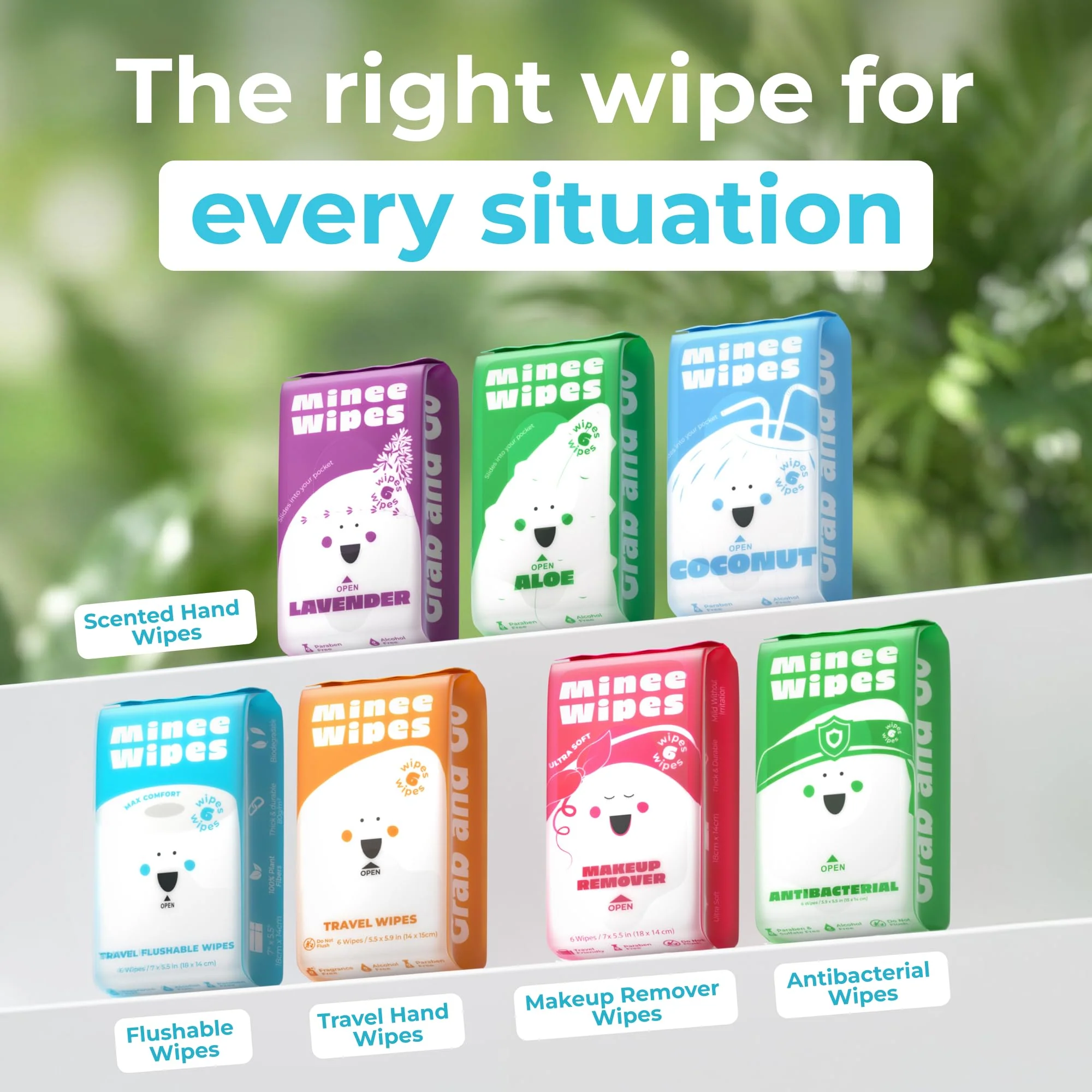 Impossibly Compact Travel Flushable Wipes - 99.5% Water and Aloe - Safe for Sensitive Skin, Hypoallergenic & Unscented - Travel Essentials for Adults, Kids & Baby Care - 48 Pack Total 288 Wipes - Image 2