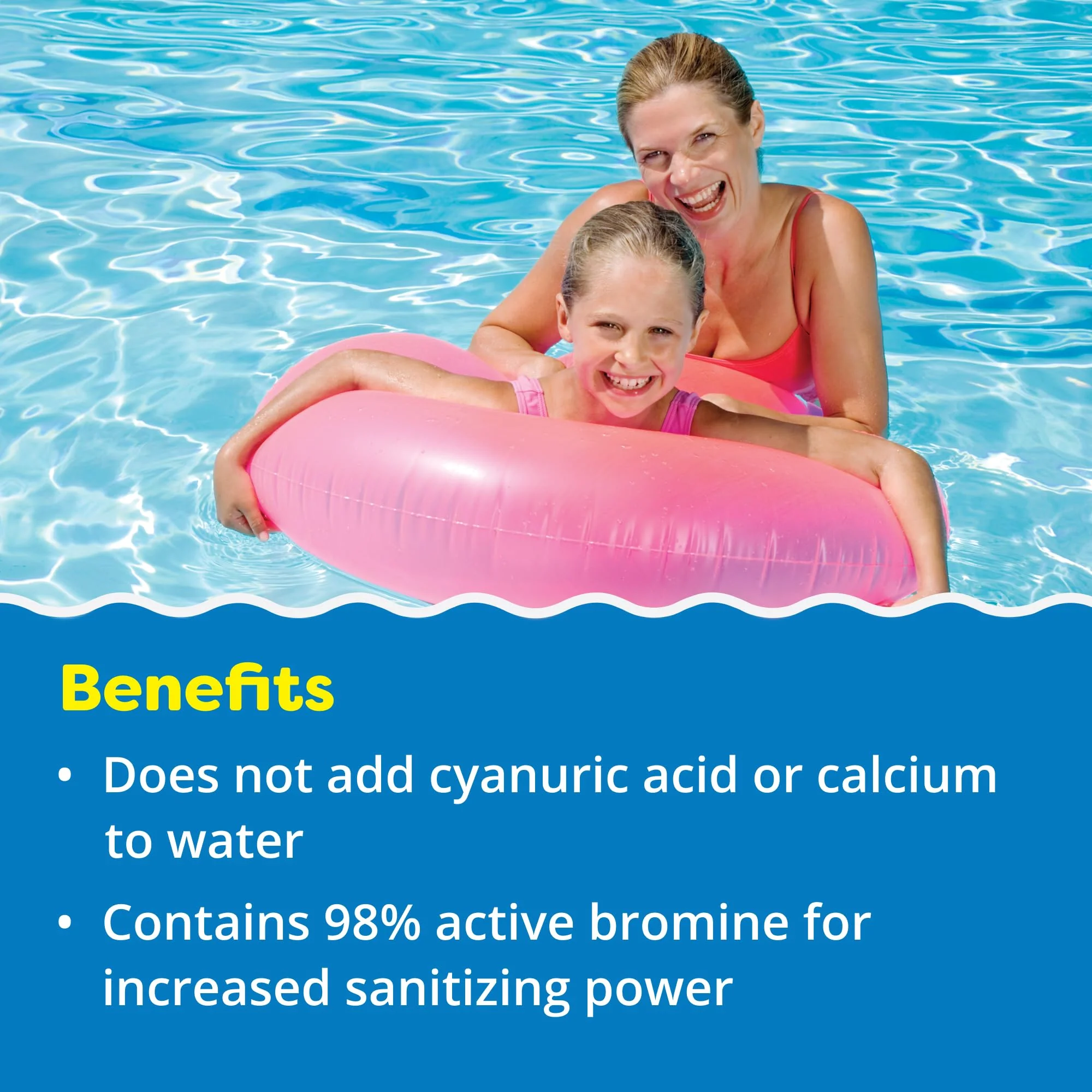 In The Swim 1 Inch Bromine Plus Tablet Sanitizer for Spas, Hot Tubs, or Swimming Pools - Pre-Stabilized, Low Odor, Chlorine Alternative - 50 Pounds - Image 6