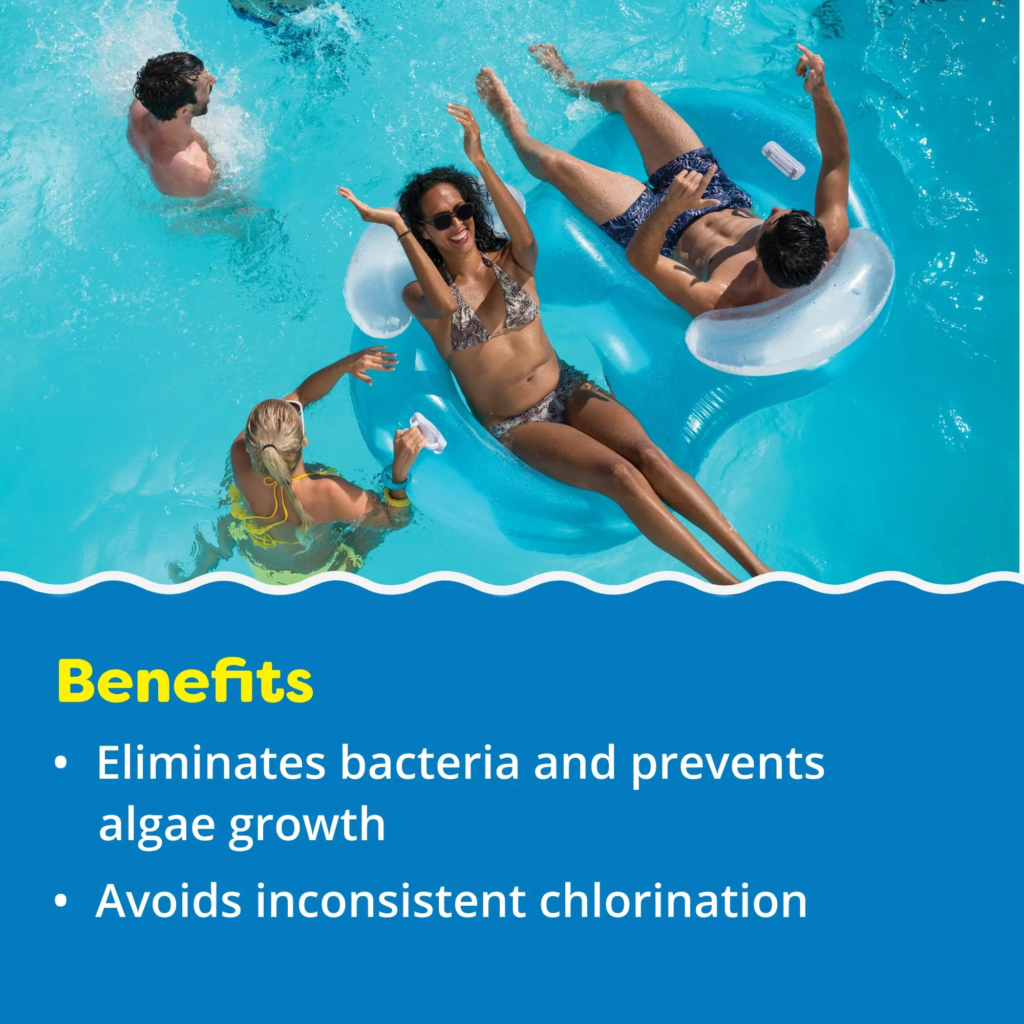 In The Swim 1 Inch Stabilized Chlorine Tablets for Sanitizing Swimming Pools - Fast Dissolving - 90% Available Chlorine - Tri-Chlor - 10 Pounds - Image 8