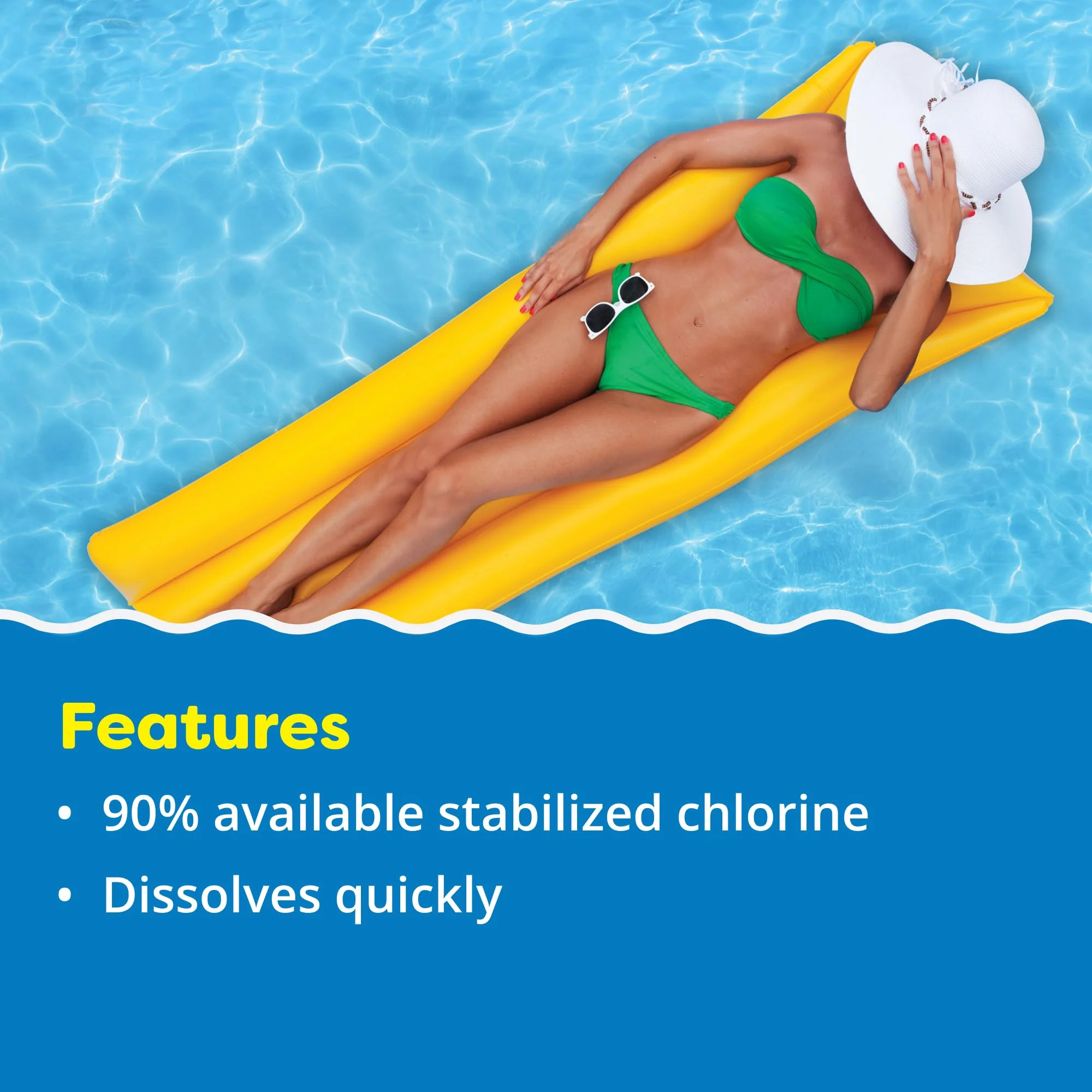 In The Swim 1 Inch Stabilized Chlorine Tablets for Sanitizing Swimming Pools - Fast Dissolving - 90% Available Chlorine - Tri-Chlor - 25 Pounds - Image 7