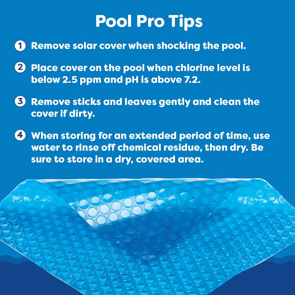 In The Swim 16' x 32' Ultra Silver Rectangle Solar Pool Cover 16 Mil for Solar Heating Above Ground Pools and Inground Pools - Image 2