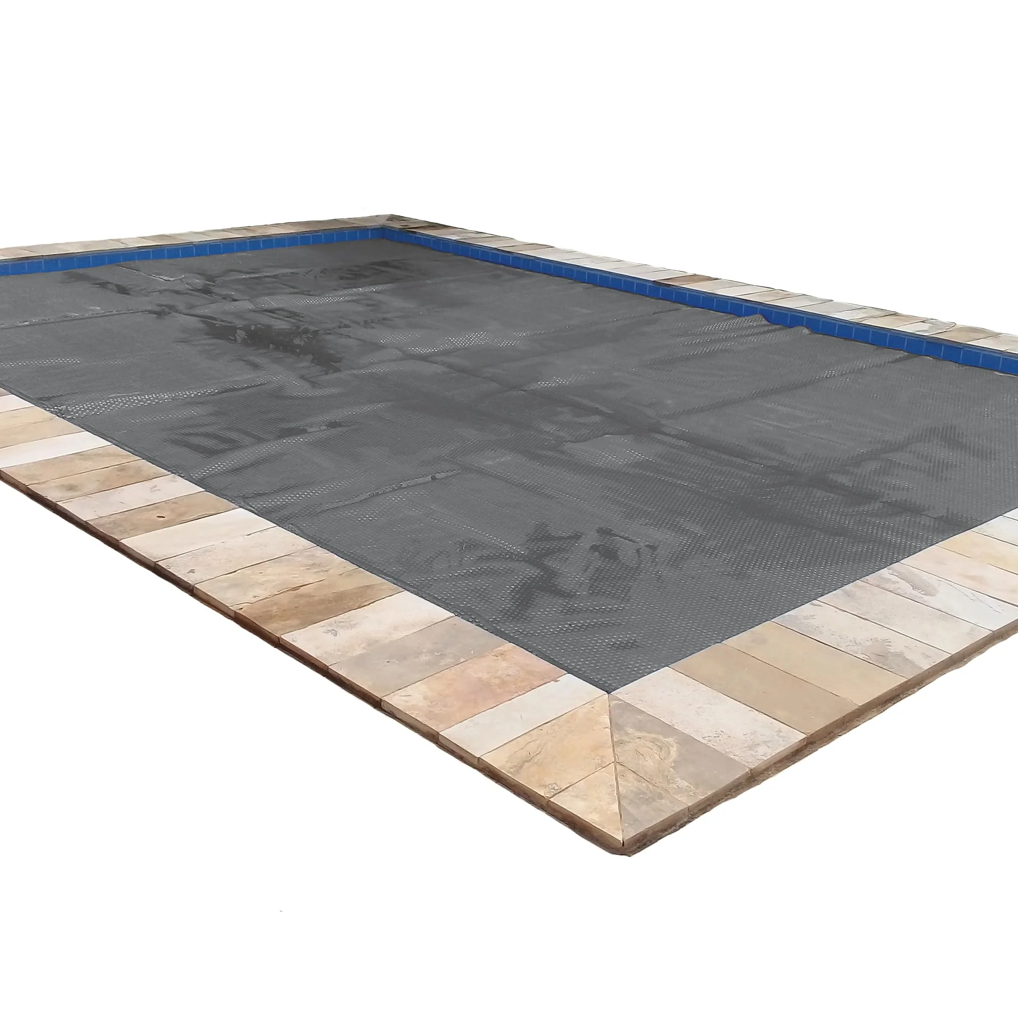 In The Swim 18' x 36' Ultra Silver Rectangle Solar Pool Cover 16 Mil for Solar Heating Above Ground Pools and Inground Pools