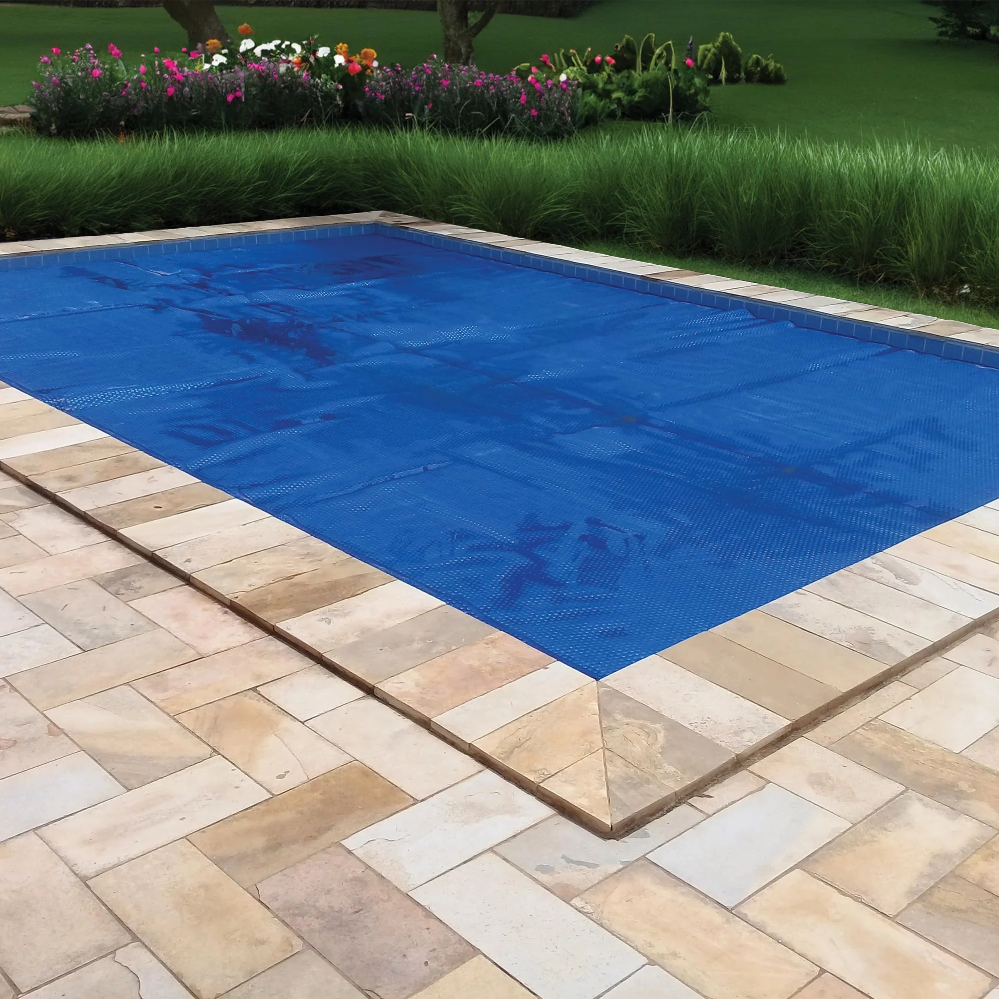 In The Swim 20' x 40' Standard Blue Rectangle Solar Pool Cover 8 Mil for Solar Heating Above Ground Pools and Inground Pools - Image 8
