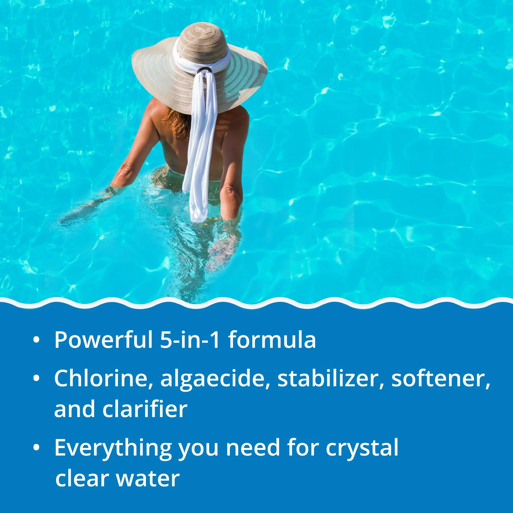 In The Swim 3 inch 5-in-1 Super Multi-Tabs – Swimming Pool Sanitizer – Chlorine - Algaecide - Stabilizer - Clarifier - 24 Pounds - Image 8