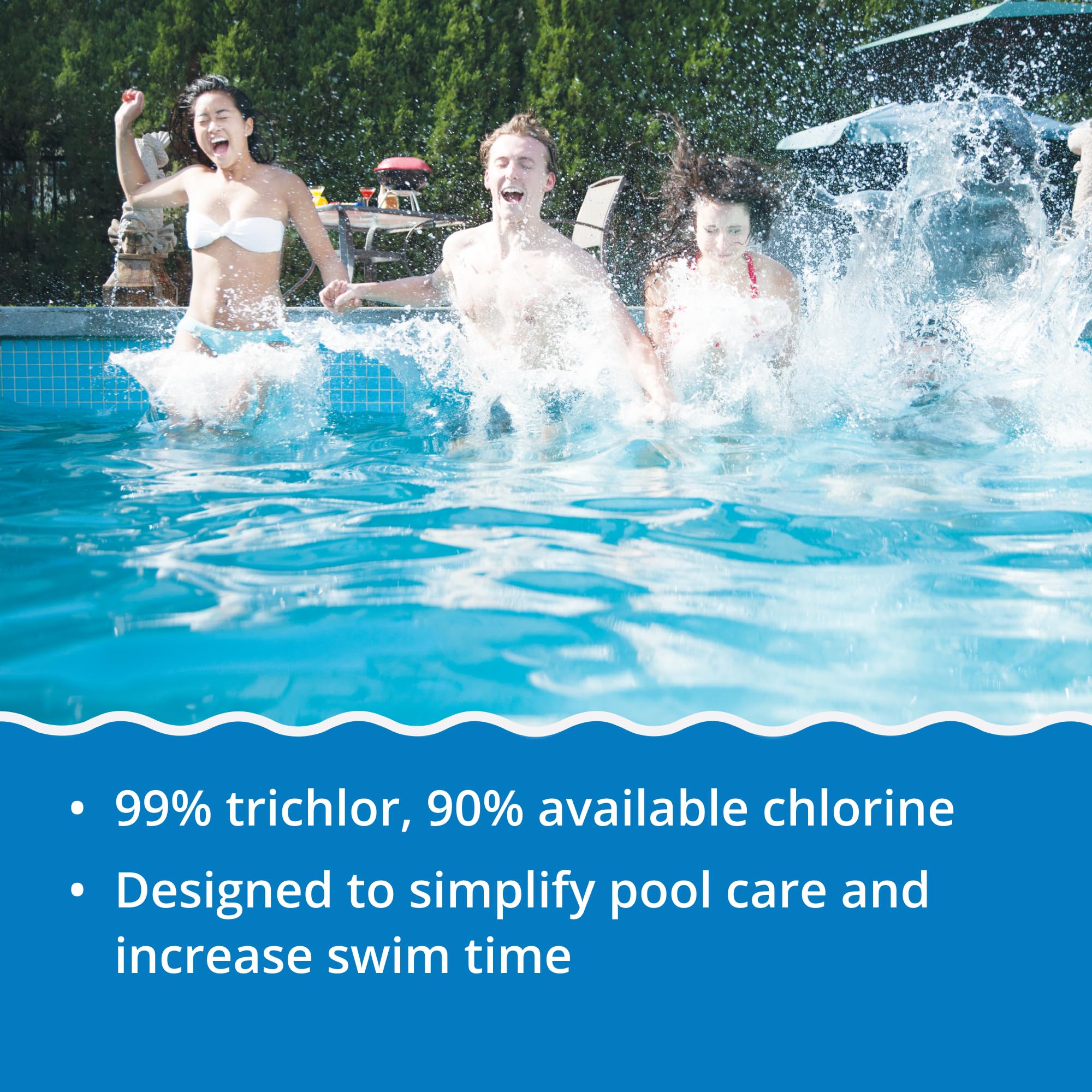 In The Swim 3 inch 5-in-1 Super Multi-Tabs – Swimming Pool Sanitizer – Chlorine - Algaecide - Stabilizer - Clarifier - 48 Pounds - Image 7
