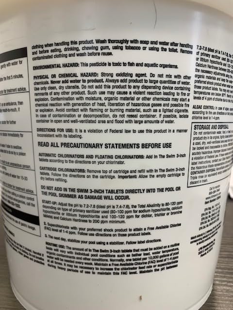In The Swim 3 Inch Stabilized Chlorine Tablets for Sanitizing Swimming Pools - Individually Wrapped, Slow Dissolving - 90% Available Chlorine - Tri-Chlor - 10 Pounds - Image 4