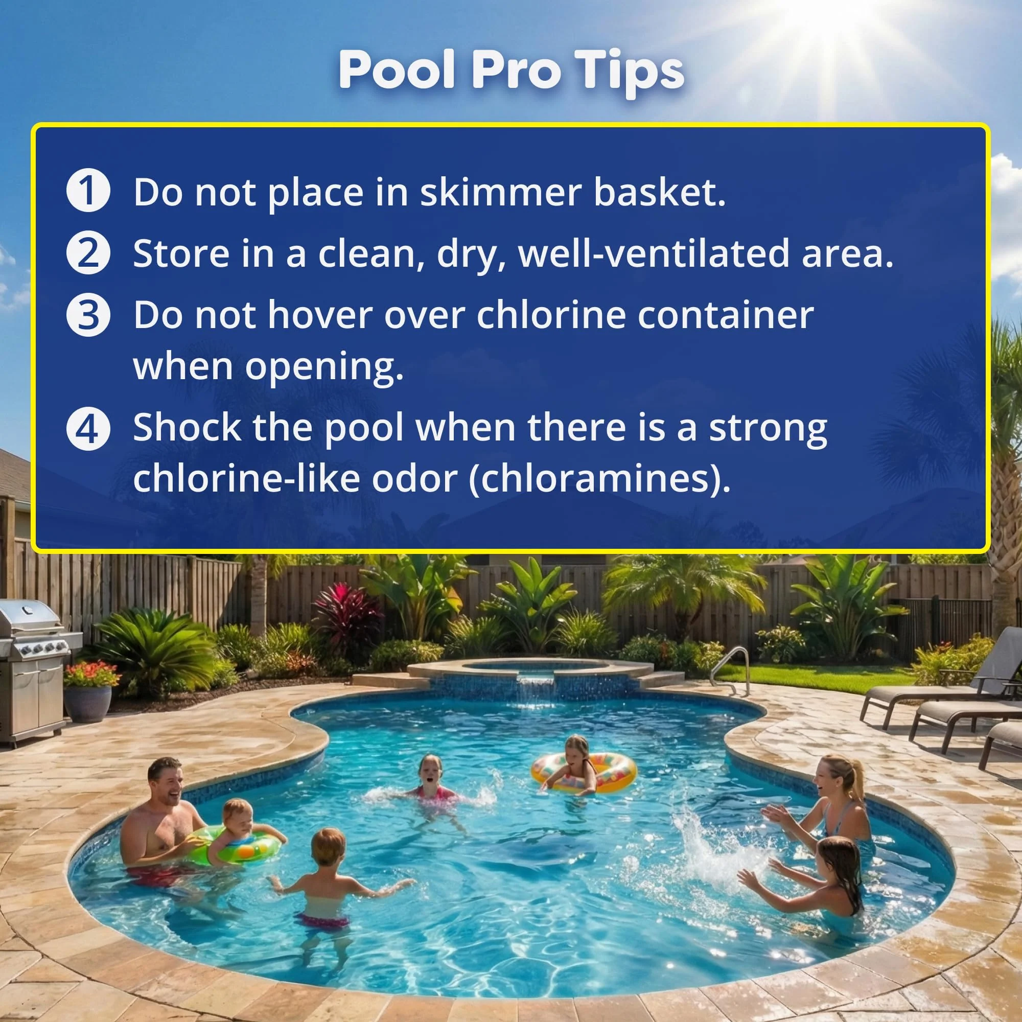 In The Swim 3 Inch Stabilized Chlorine Tablets for Sanitizing Swimming Pools - Individually Wrapped, Slow Dissolving - 90% Available Chlorine - Tri-Chlor - 10 Pounds - Image 7