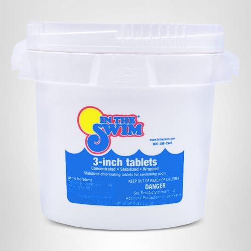 In The Swim 3 Inch Stabilized Chlorine Tablets for Sanitizing Swimming Pools - Individually Wrapped, Slow Dissolving - 90% Available Chlorine - Tri-Chlor - 50 Pounds - Image 2