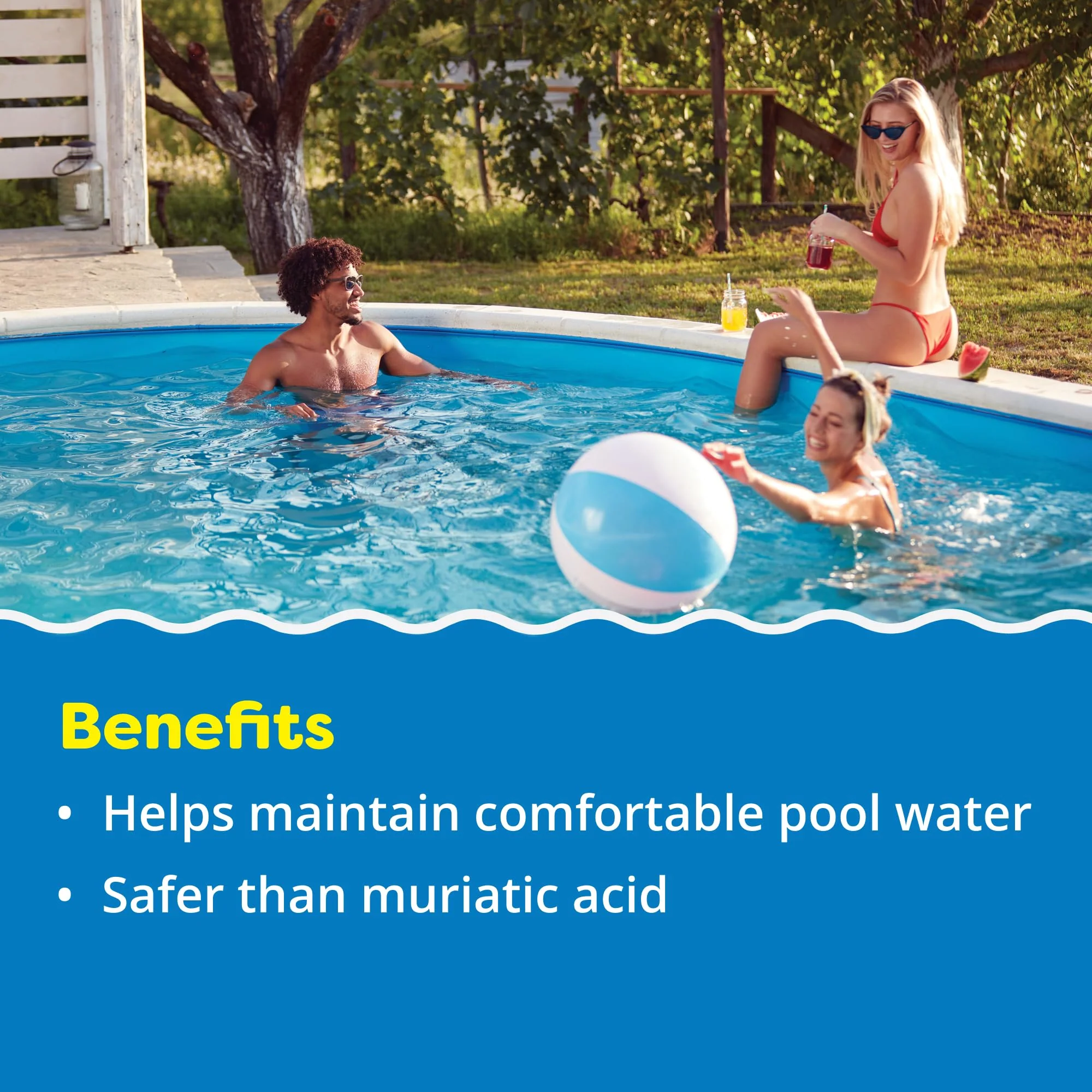 In The Swim Alkalinity Increaser for Swimming Pools - Raises Alkalinity and Balances pH Levels in Your Swimming Pool Water - 100% Sodium Bicarbonate - 50 Pounds - Image 6