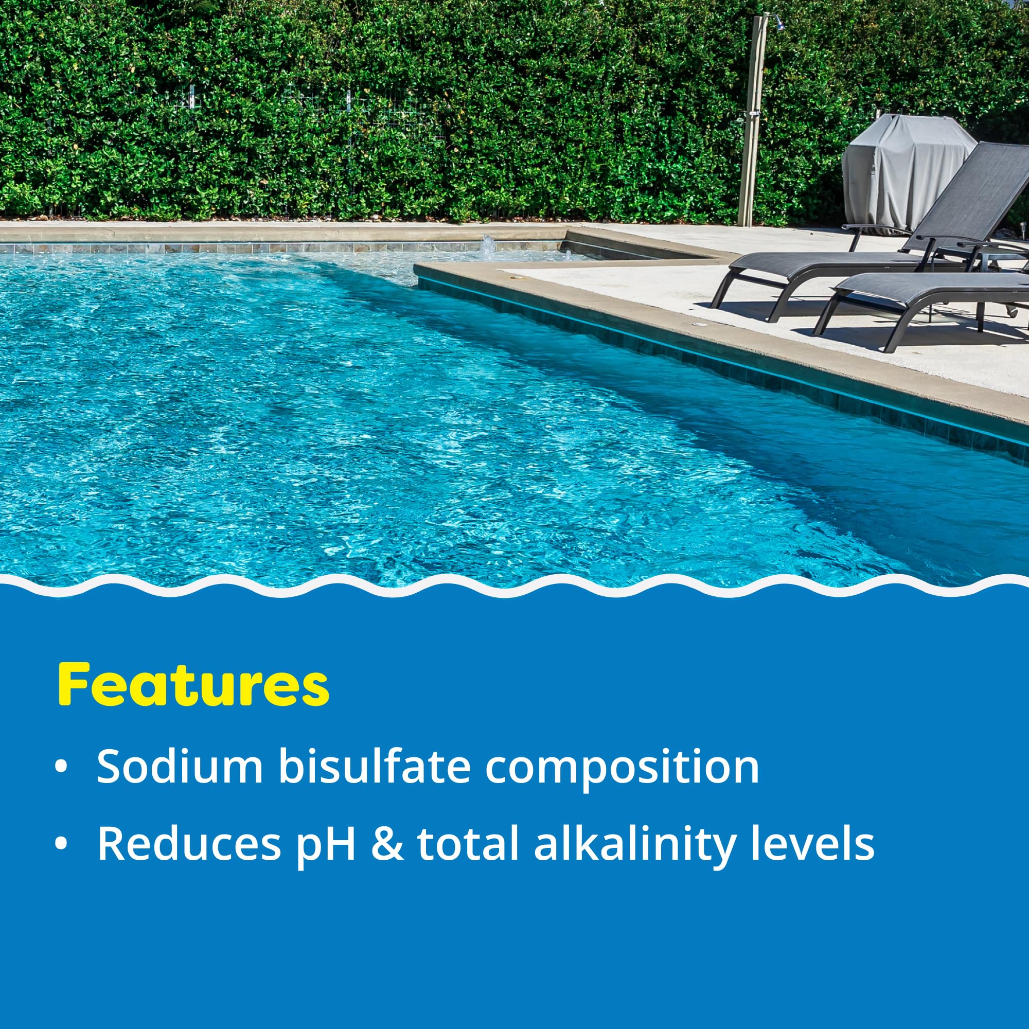 In The Swim pH Reducer for Swimming Pools, Spas, and Hot Tubs - Lowers Alkalinity - Prevents Cloudy Water - Balances Water - 90% Sodium Bisulfate - 50 Pounds - Image 6