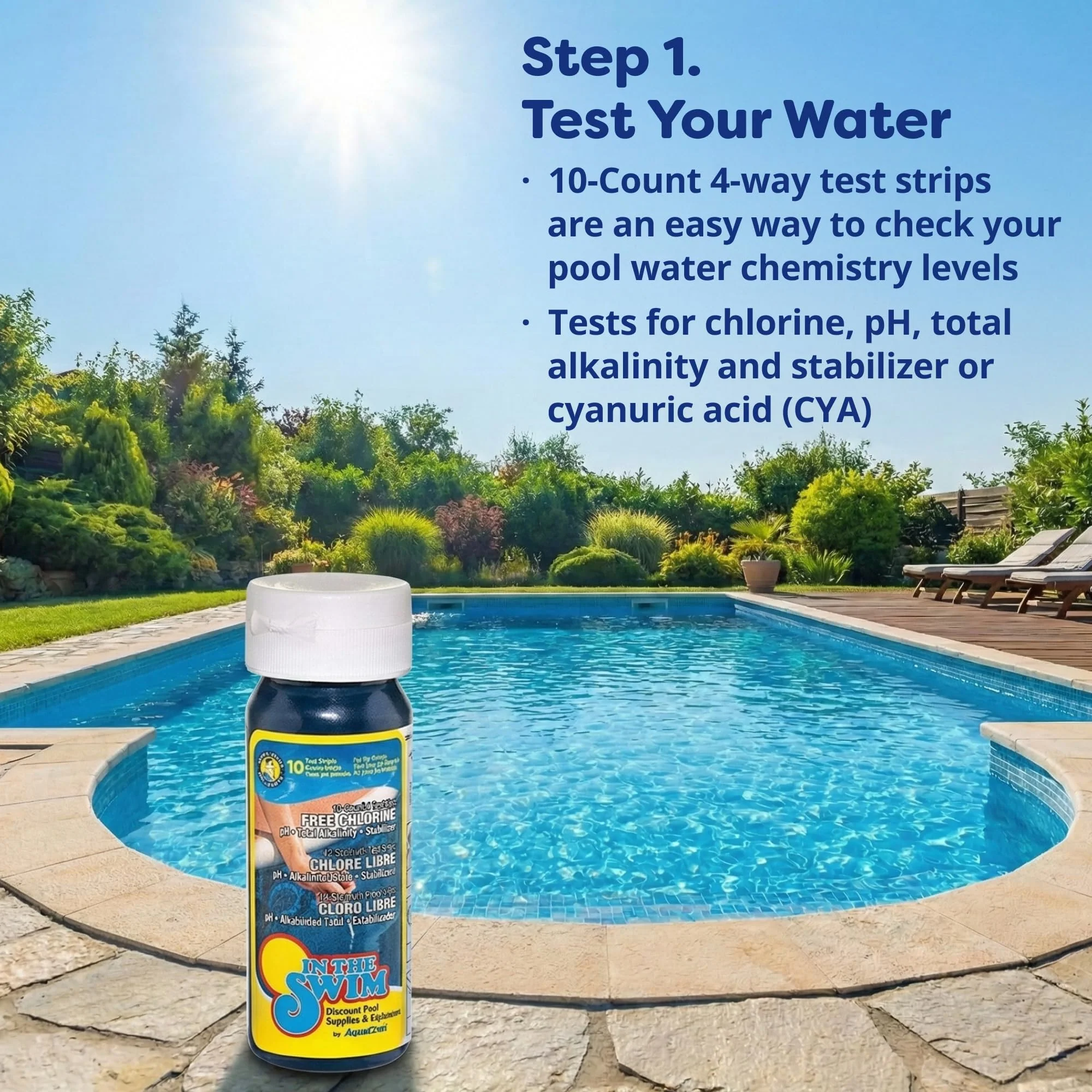 In The Swim Pool Deluxe Opening Chemical Start Up Kit - Above Ground and In-Ground Swimming Pools - Up to 15,000 White - Image 10