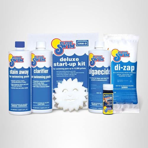 In The Swim Pool Deluxe Opening Chemical Start Up Kit - Above Ground and In-Ground Swimming Pools - Up to 15,000 White - Image 2