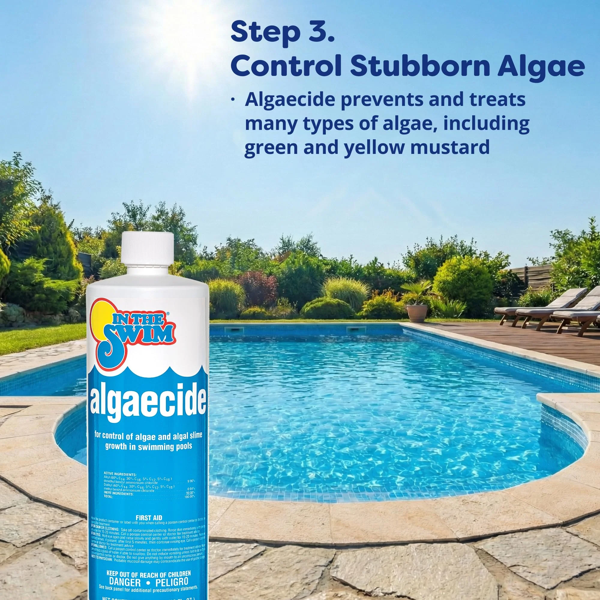 In The Swim Pool Deluxe Opening Chemical Start Up Kit - Above Ground and In-Ground Swimming Pools - Up to 15,000 White - Image 8