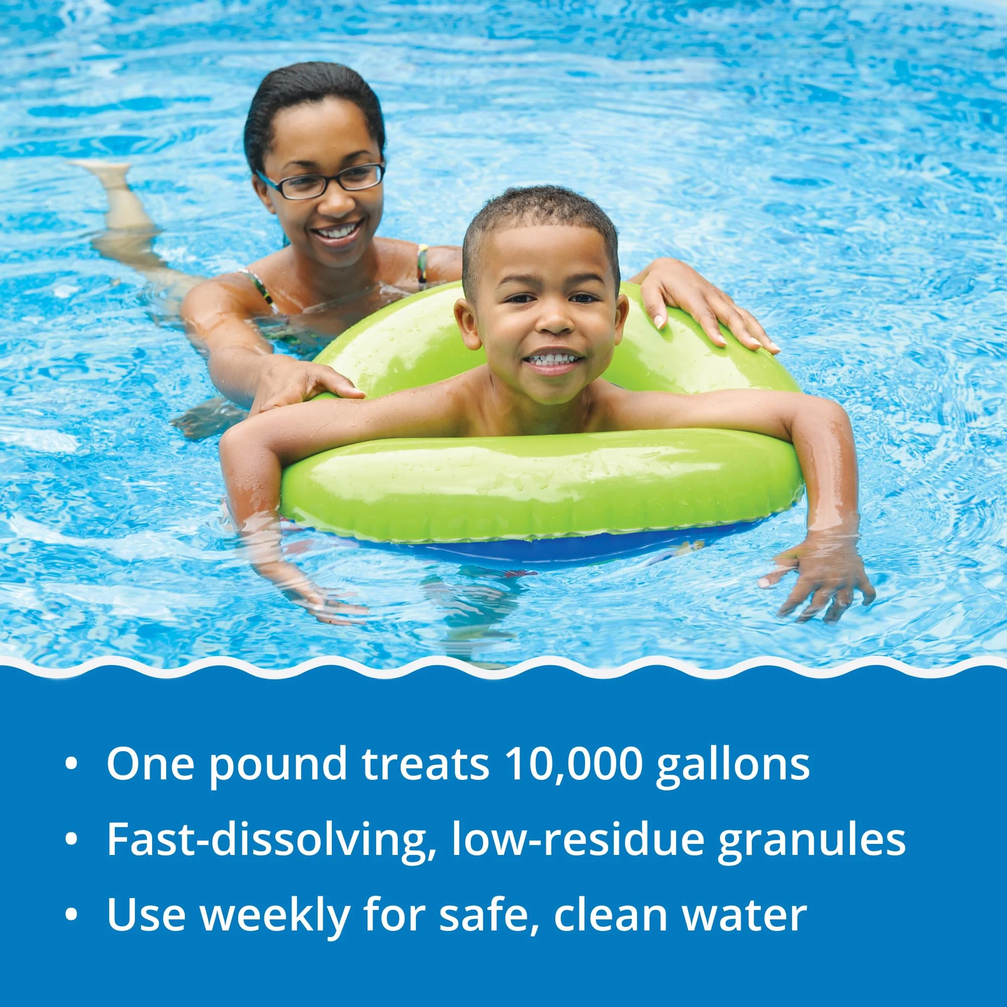 In The Swim Pool Shock – 68% Cal-Hypo Granular Sanitizer for Crystal Clear Water – Defends Against Bacteria, Algae, and Microorganisms - 12 X 1 Pound - Image 4
