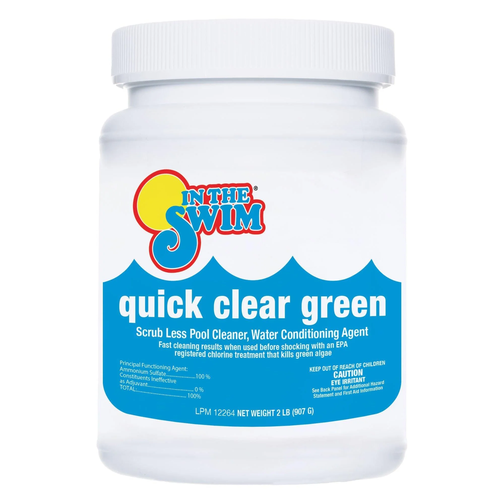 In The Swim Quick Clear Green - Turn Your Pool Water from Green and Cloudy to Sparkling Blue - 2 Pound