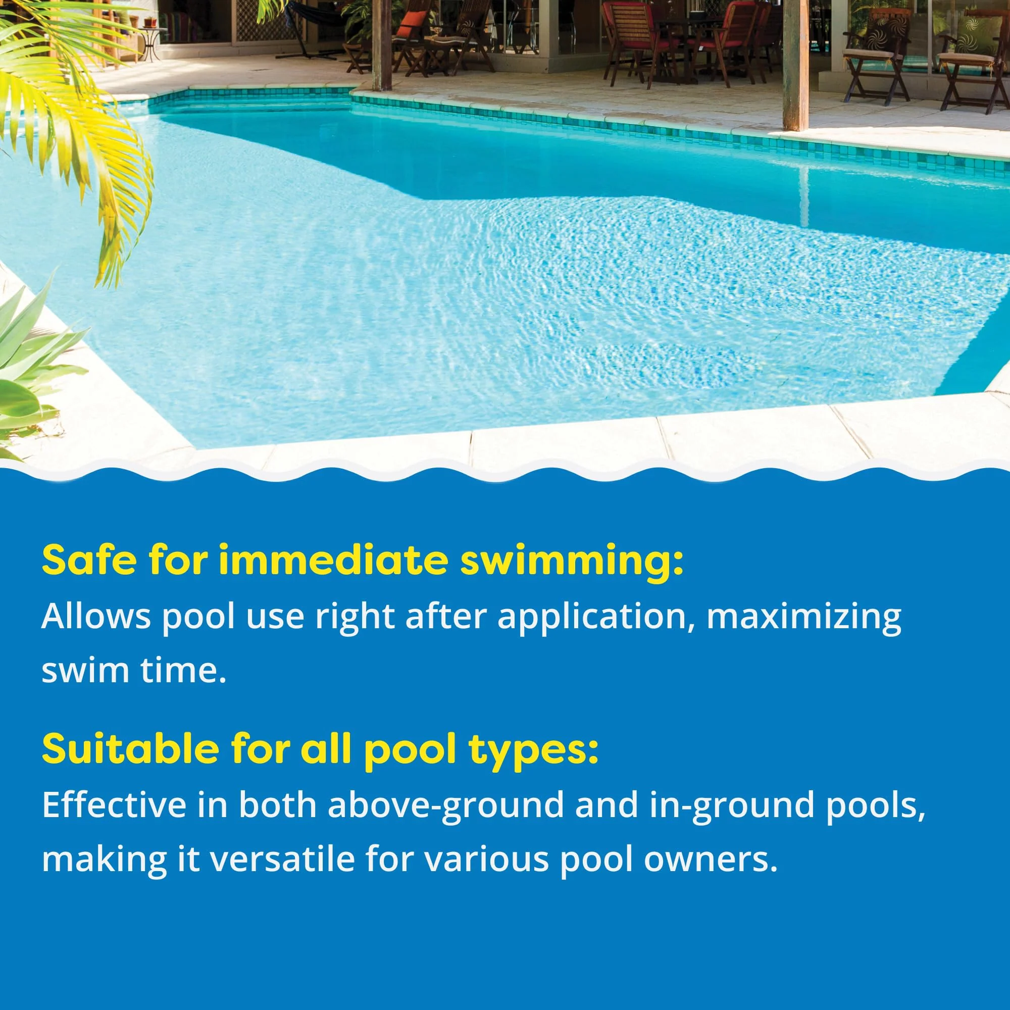 In The Swim Super Algaecide for Above Ground or Inground Swimming Pools – Low Odor, Non-Foaming Preventative for Yellow/Mustard Algae in Swimming Pools - 7.1% Chelated Copper – 1 Quart - Image 8