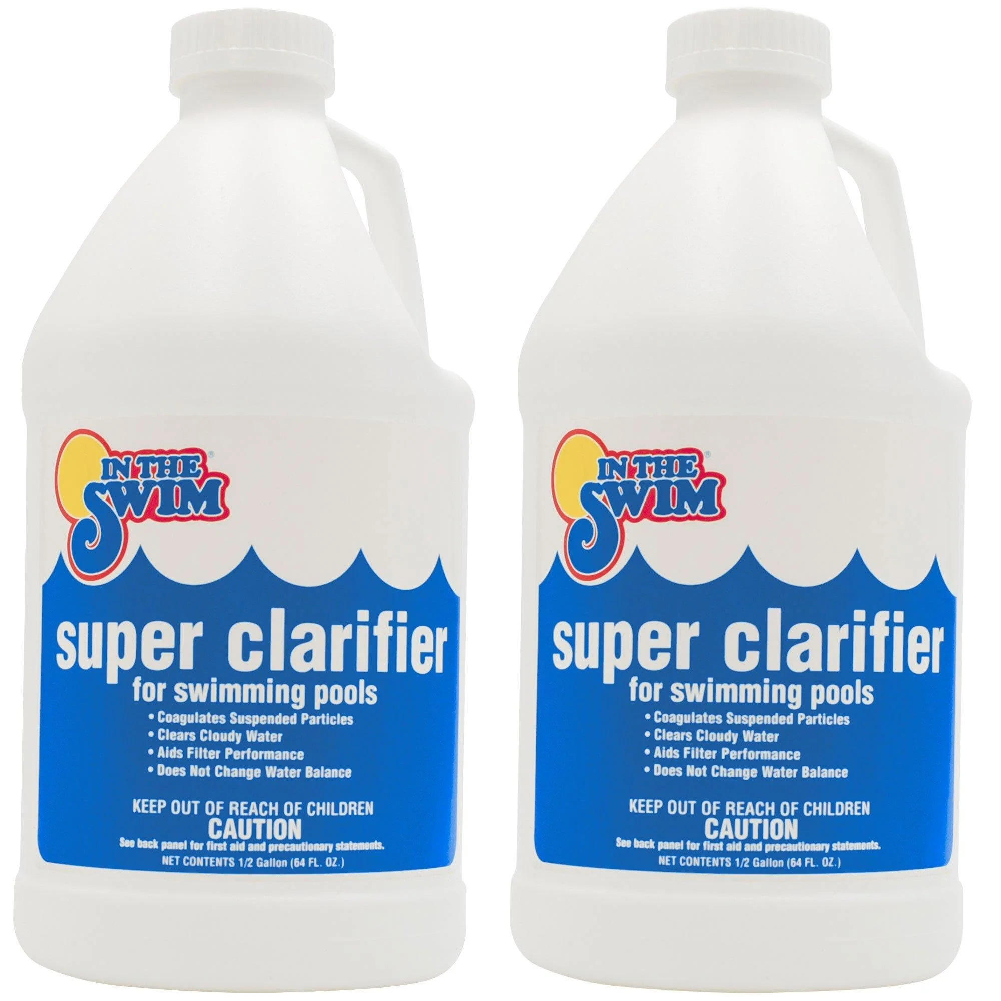 In The Swim Super Clarifier – Fast-Acting, Highly Concentrated Pool Water Clarifier for Crystal Clear Water & Improved Filter Efficiency – for Sand & Cartridge Filters - 1 Gallon