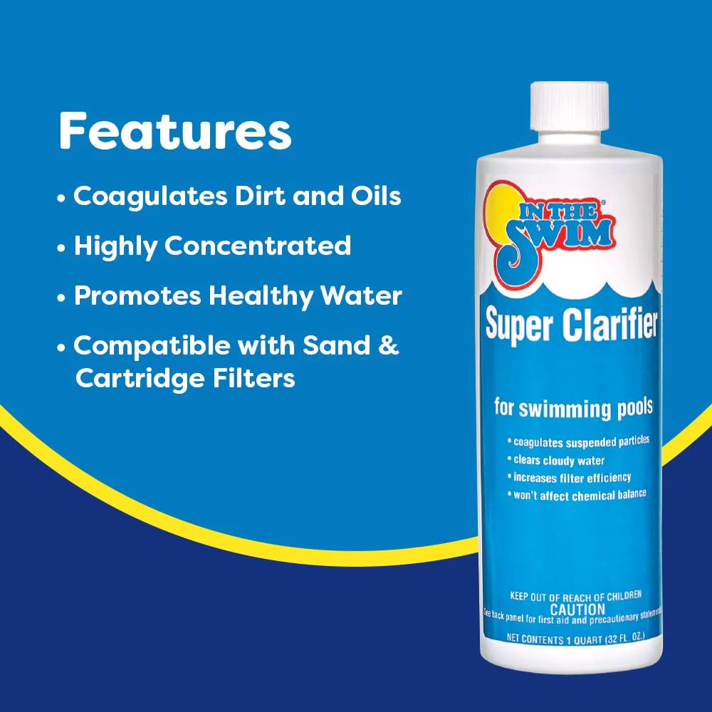 In The Swim Super Clarifier – Fast-Acting, Highly Concentrated Pool Water Clarifier for Crystal Clear Water & Improved Filter Efficiency – for Sand & Cartridge Filters - 1 Gallon - Image 6