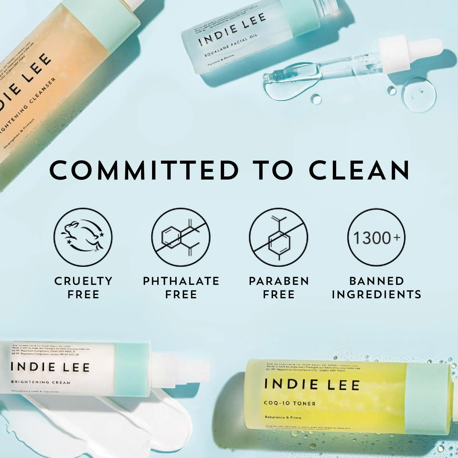 Indie Lee Brightening Facial Cleanser - Daily Hydrating Cleanser, Makeup Remover & Exfoliating Face Mask to Brighten, Firm & Protect Dry Skin - Clean, Gentle Face Wash (10oz) - Image 3