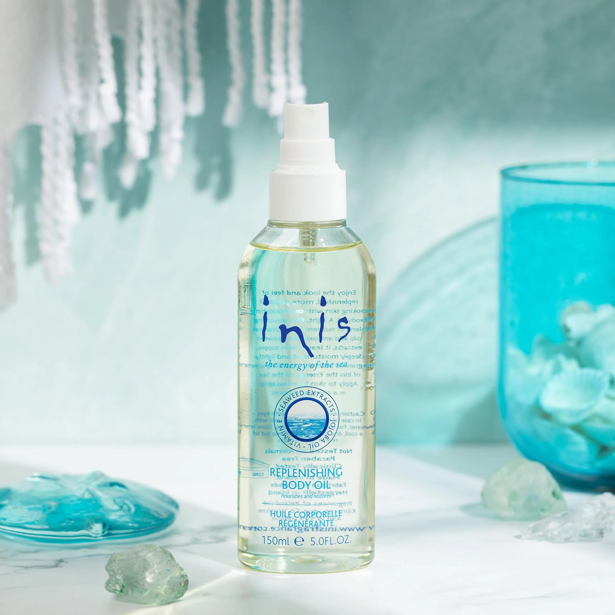 Inis the Energy of the Sea Replenishing Body Oil - Fast Absorbing Moisturizing Spray - Made with Hydrating Jojoba Oil for Dry Skin - Enriched with Seaweed Extracts & Vitamin E – 5 Fl Oz - Image 6