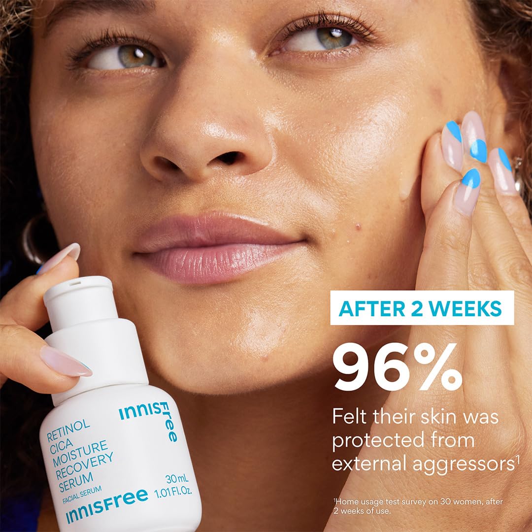 innisfree Retinol Cica Serum with Salicylic Acid, Korean Moisture Recovery Treatment for Beginners, Face Care - Image 5