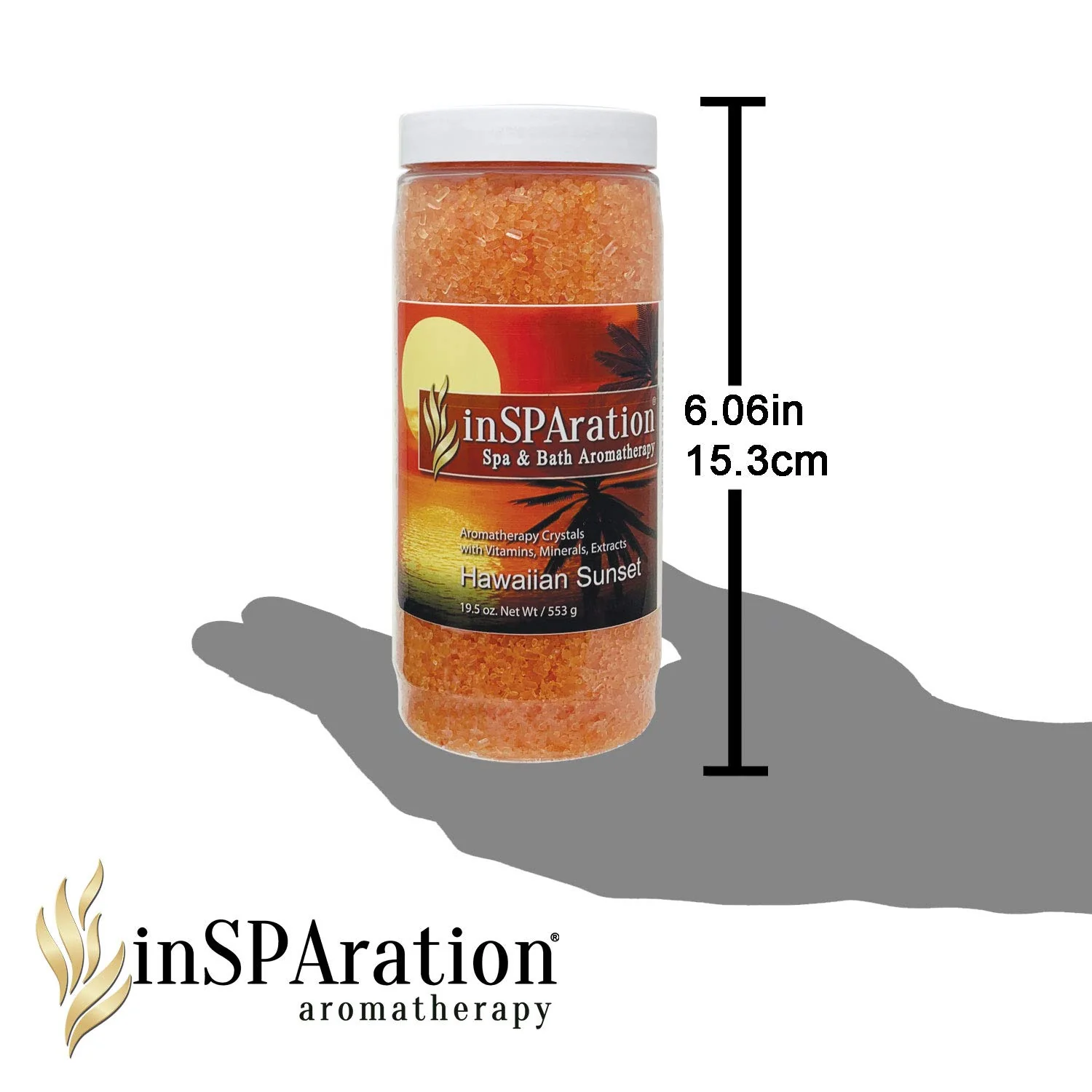 InSPAration 7460C Hawaiian Sunset Crystal for Spa and Hot Tubs, 19-Ounce,Orange - Image 2