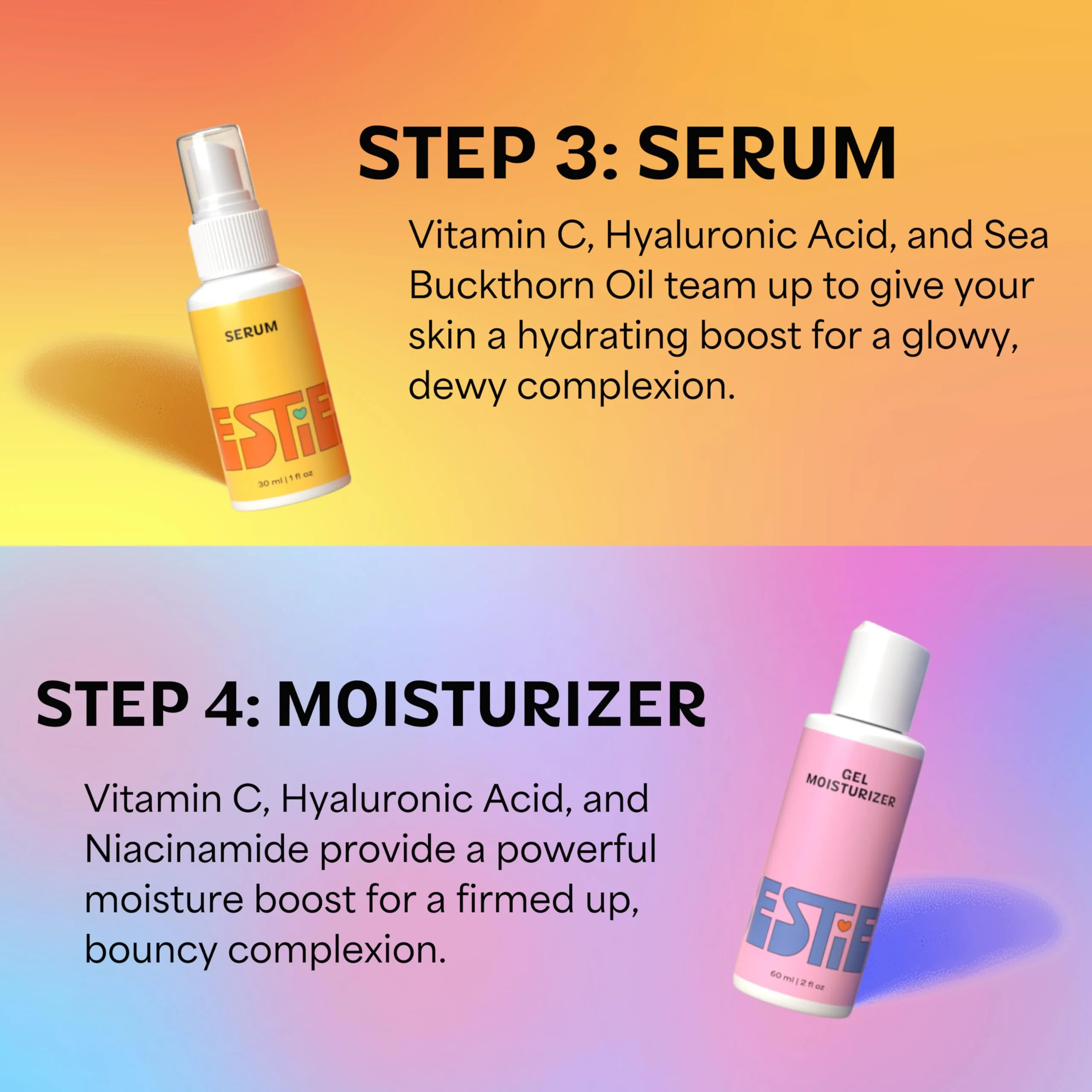 InstaNatural BESTIES BFF Four Step Teen Skincare Kit | Simple Skincare for Healthy Skin (Cleanser, Toner, Serum & Gel Moisturizer for All Skin Types) (BFF Four Step Kit, Fresh Citrus) - Image 3