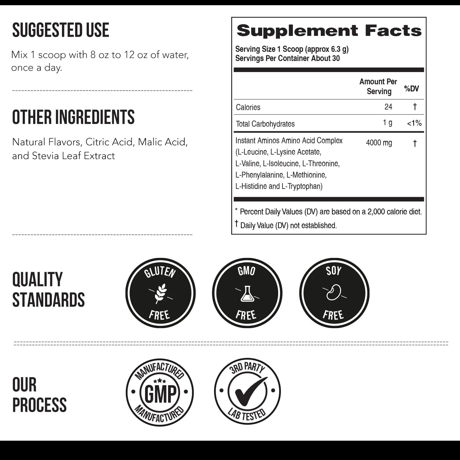 Instant Aminos - EAA+BCAA - 10 Essential Amino Acids Supplement - Rapid Absorption, Zero Digestion - Supports Lean Muscle, Recovery & Aging - 321% DIAAS Protein Score - Wild Berry (30 Servings) - Image 2