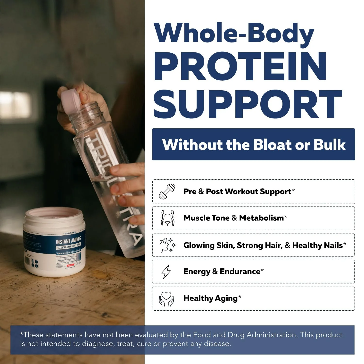 Instant Aminos - EAA+BCAA - 10 Essential Amino Acids Supplement - Rapid Absorption, Zero Digestion - Supports Lean Muscle, Recovery & Aging - 321% DIAAS Protein Score - Wild Berry (30 Servings) - Image 4