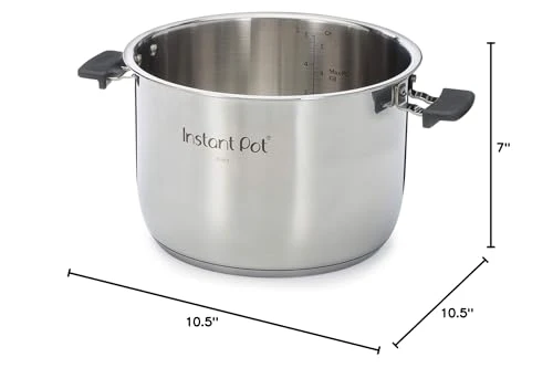 Instant Pot Stainless Steel Inner Cooking Pot with Handles, 8-Qt, Polished Surface, Rice Cooker, Stainless Steel Cooking Pot, Use with 8-Qt Duo Evo ,Pro & Pro Crisp - Image 2