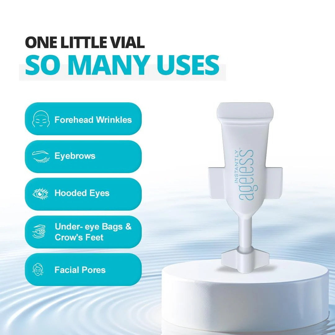 Instantly Ageless - Instant Face Lift Cream - Skin Care for Anti Aging Face Cream & Moisturizer with Vitamin C - Wrinkle Tightener - Instant Under Eye Bags Remover - Facelift in a Box of 25 Vials - Image 3