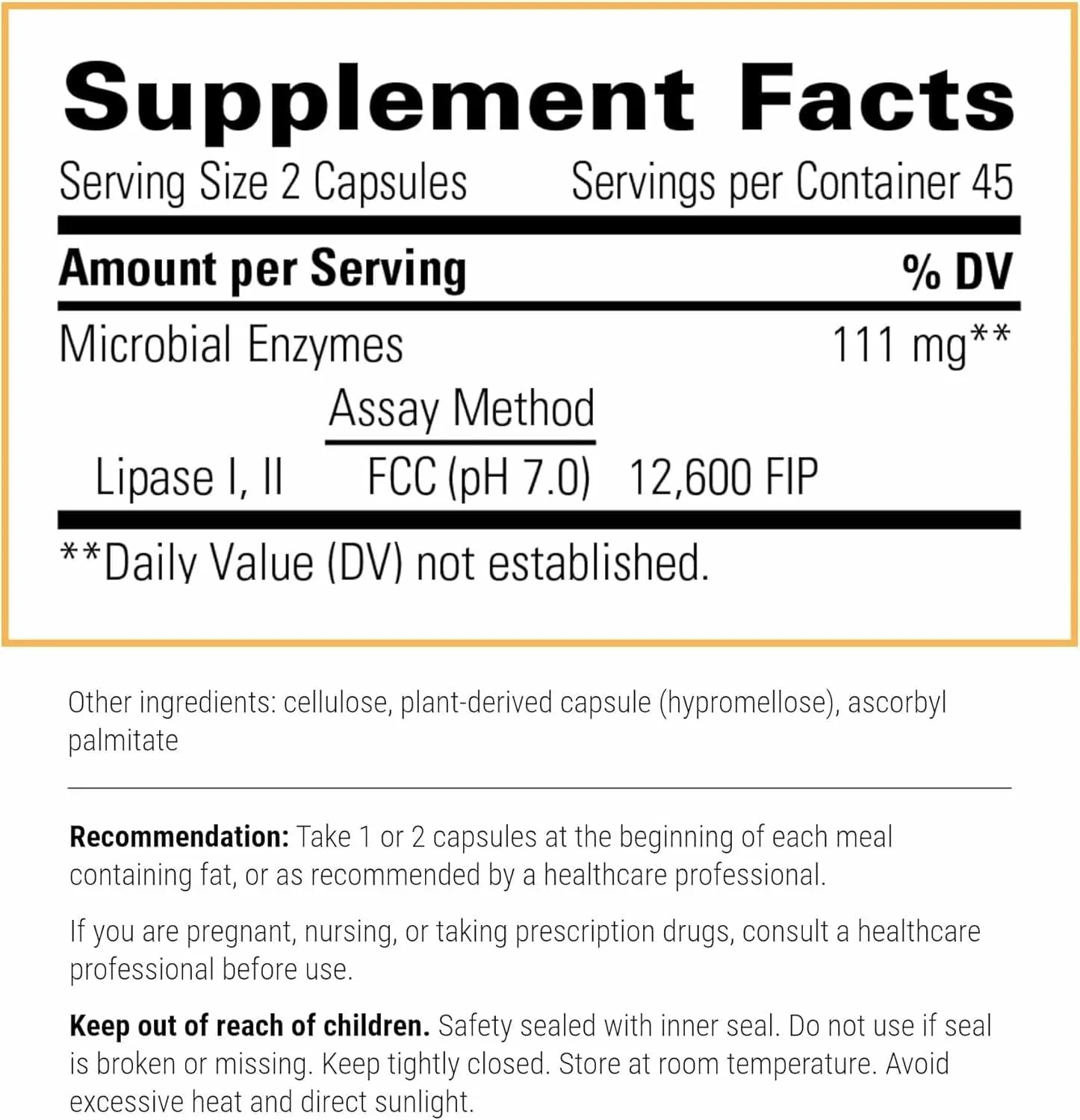 Integrative Therapeutics Lipase Concentrate-HP - Enzyme Supplement for the Digestion of Fats - Nutrient Absorption & GI Tract Health Support* - Dairy-Free & Vegan - 90 Count (45 Servings) - Image 7