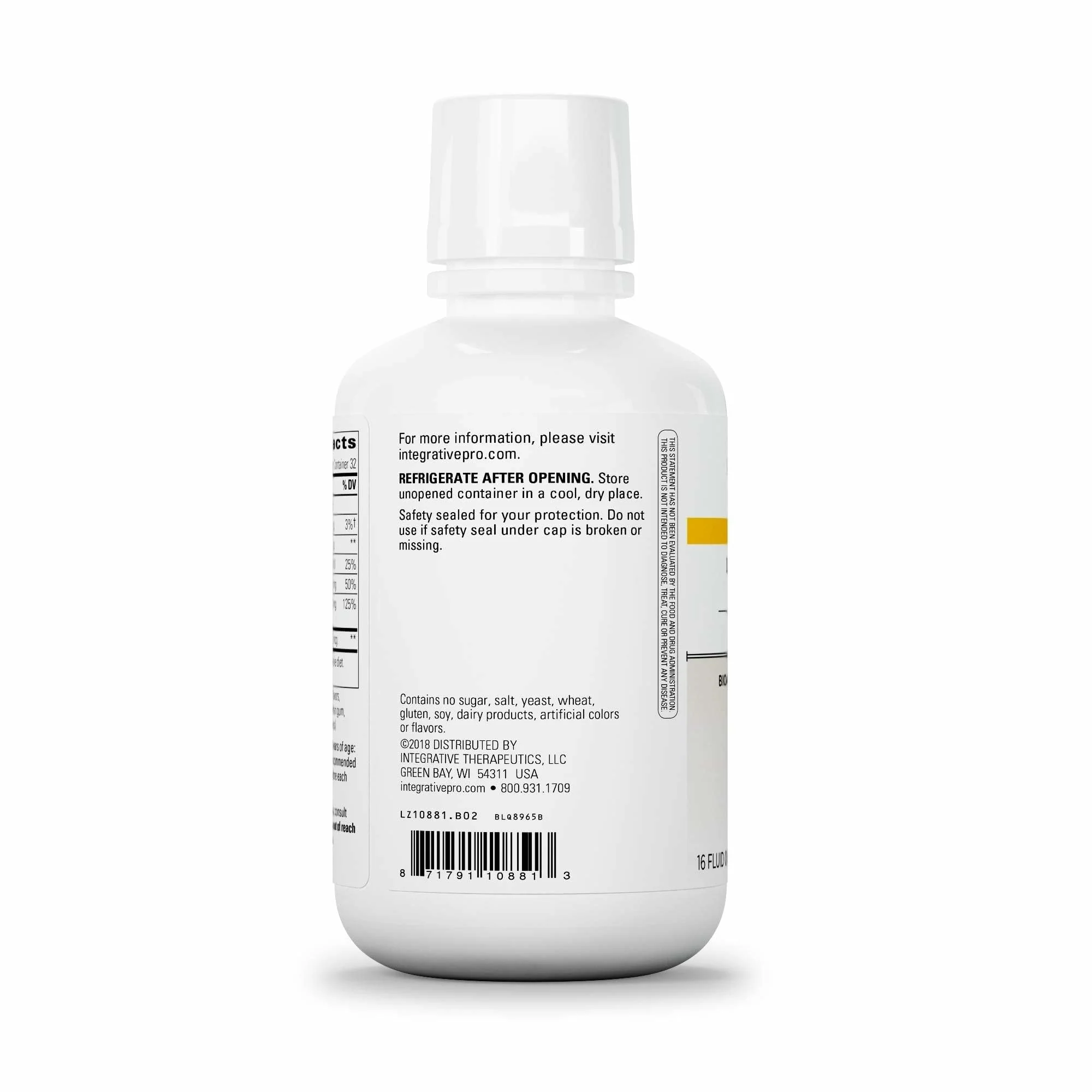 Integrative Therapeutics Liquid Calcium Magnesium - Liquid Supplement that Supports Bone Health* - Includes Vitamin D3 & a Magnesium Complex - Gluten-Free & Dairy-Free - Berry, 16 oz (32 Servings) - Image 6