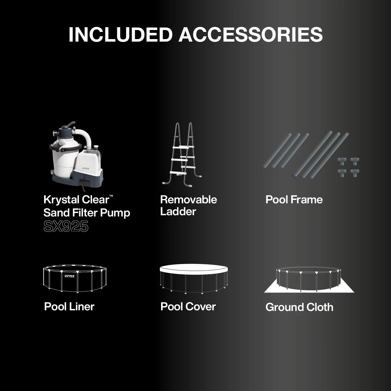 INTEX 26309MZ 14ft x 42in Ultra XTR Frame Deluxe Above Ground Swimming Pool Set with 925 GPH Sand Filter Pump, Removable Ladder, Ground Cloth, Pool Cover, SuperTough, Puncture and Rust Resistant - Image 5
