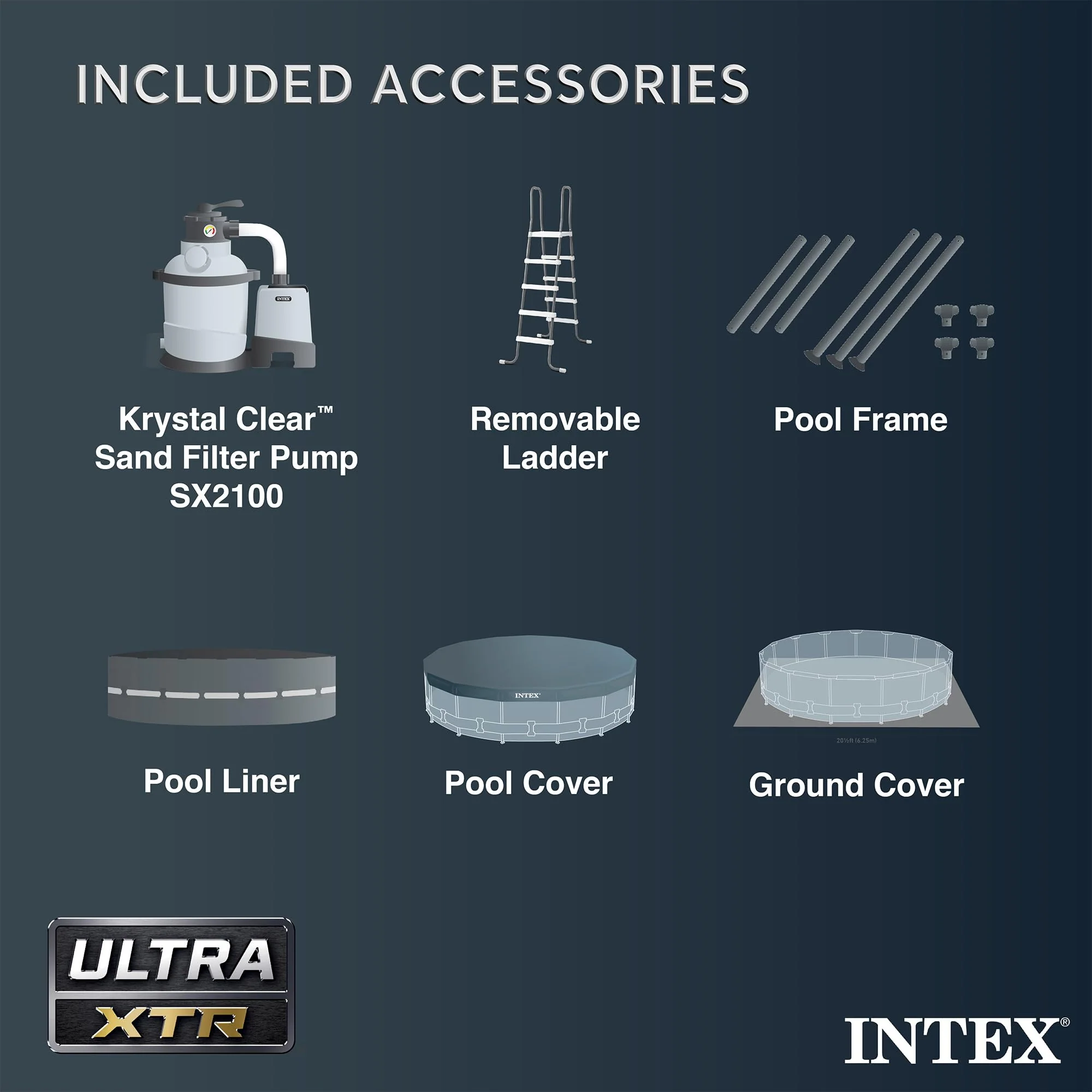 INTEX 26329EH Ultra XTR 18ft x 52in Above Ground Swimming Pool Set with Sand Filter Pump and Cleaning Maintenance Kit - Image 5