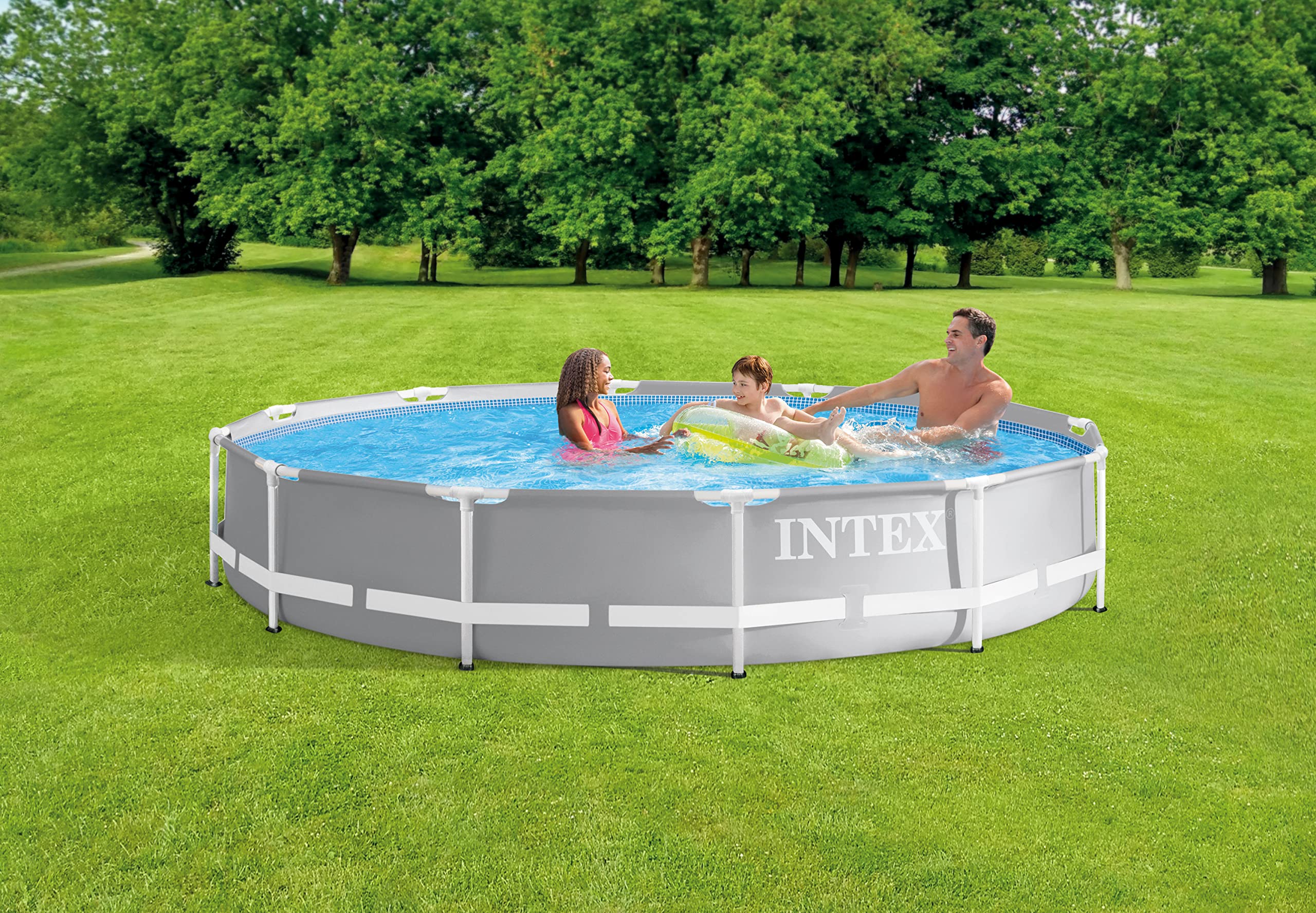 INTEX 26710EH Prism Frame Premium Above Ground Swimming Pool: 12ft x 30in – SuperTough Puncture Resistant – Rust Resistant – Easy Assemble – 1718 Gallon Capacity – Pool Only - Image 9