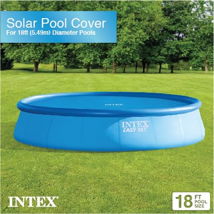Intex 28015E Solar Pool Cover: for 18ft Round Easy Set and Metal Frame Pools – Insulates Pool Water – Reduces Water Evaporation – Keeps Debris Out – Reduces Chemical Consumption - Image 10