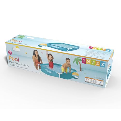 Intex 4 Foot x 12 Inch Miniature Durable Vinyl Outdoor Above Ground Frame Kiddie Swimming and Teaching Baby Pool for Ages 3 and Up, Blue - Image 2