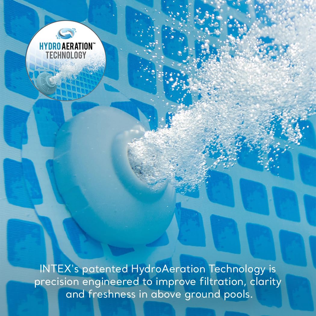 Intex Krystal Clear Saltwater Pool Chlorine System for Above Ground Pools up to 15,000 Gallons, Pool Cleaner with Automatic Timer and Self Cleaning - Image 7
