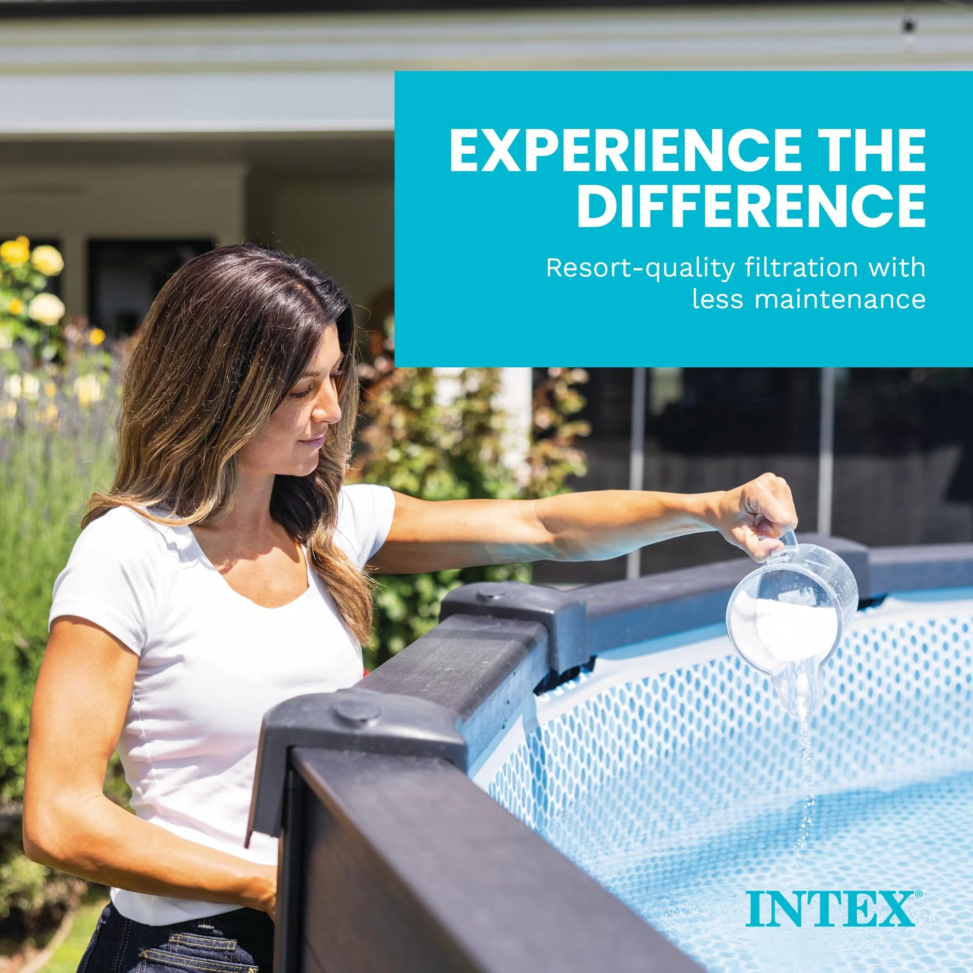 Intex Krystal Clear Saltwater Pool Chlorine System for Above Ground Pools up to 4,500 Gallons, Pool Cleaner with Automatic Timer and Self Cleaning - Image 6