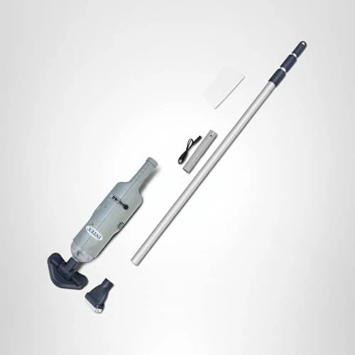 Intex Rechargeable Handheld Pool Vacuum Cleaner with 94” Telescoping Pole, 2 Brush Heads, & Shaft Adapter for PureSpas & Pools - Image 2