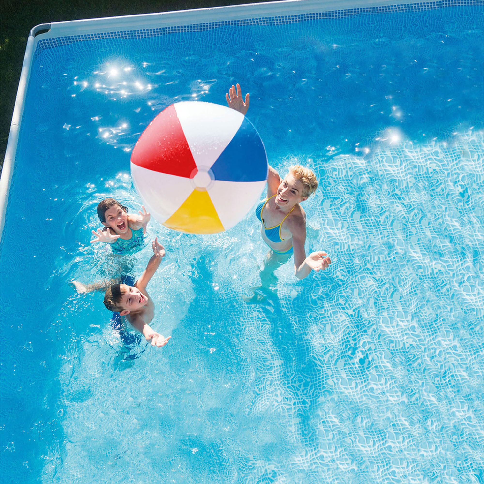 INTEX Ultra XTR 24 ft x 12 ft 52 in Above Ground Pool Set, Rectangular Swimming Pool with Sand Pump, Saltwater System, Maintenance Kit, & Volleyball Game - Image 3